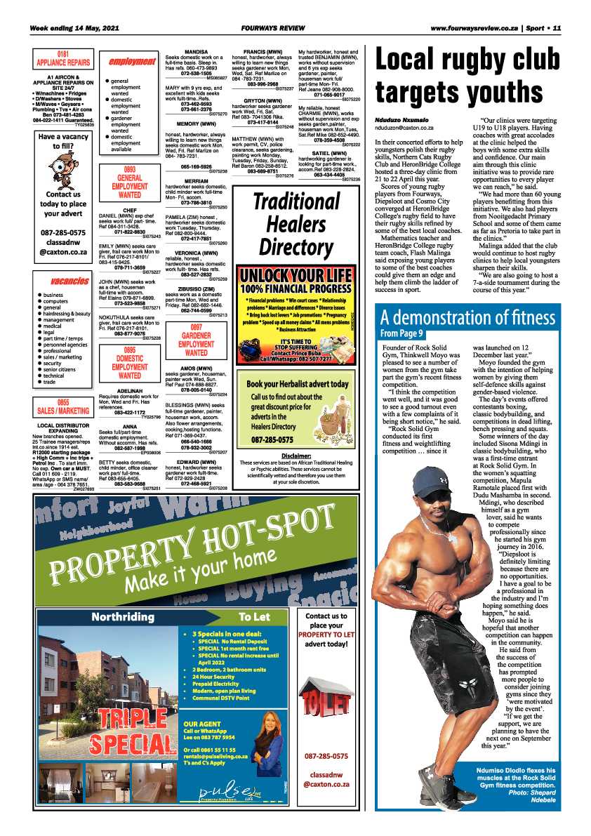 Fourways Review 14 May 2021 page 11