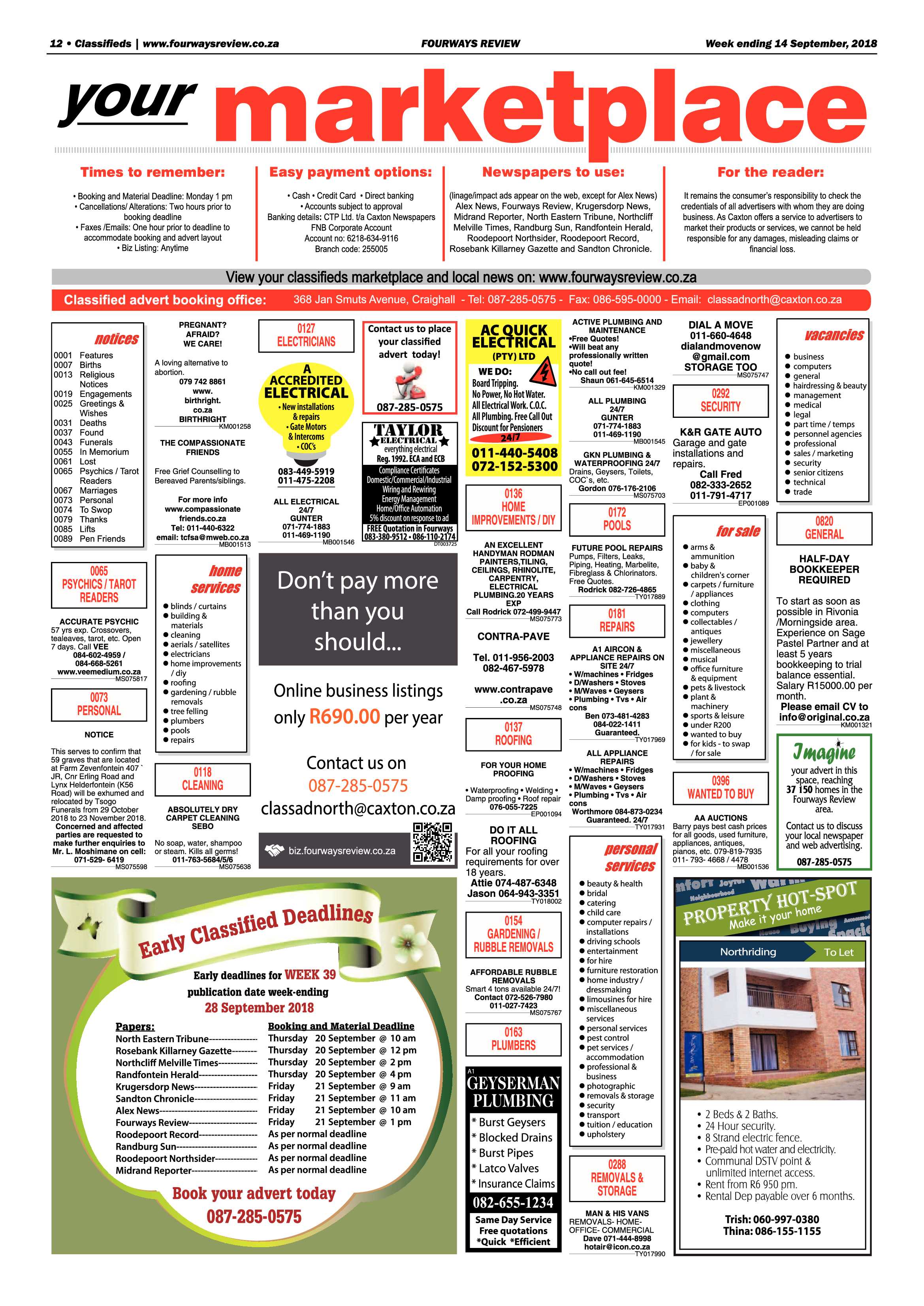 Fourways Reviwe 14 September, 2018 page 12