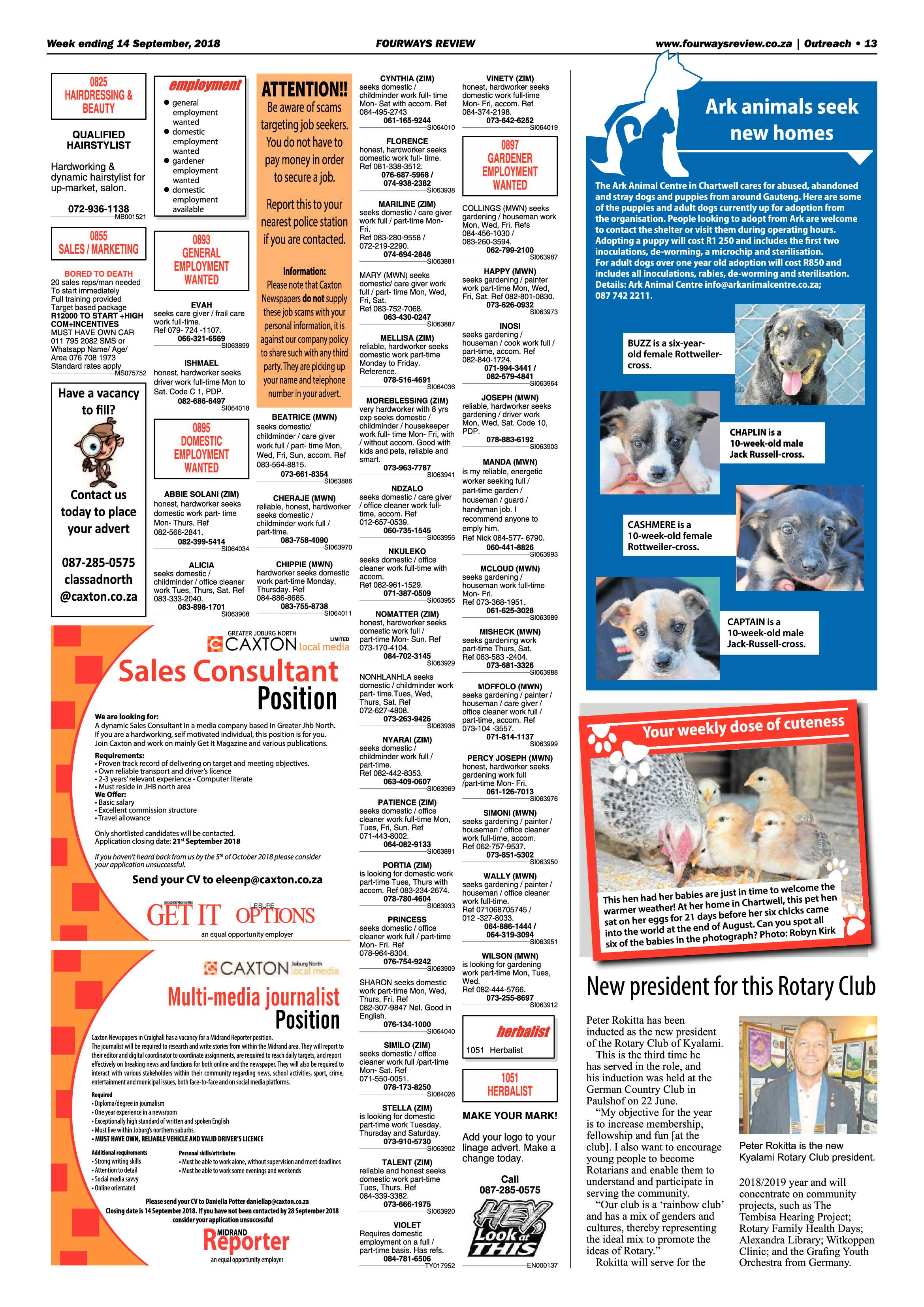 Fourways Reviwe 14 September, 2018 page 13