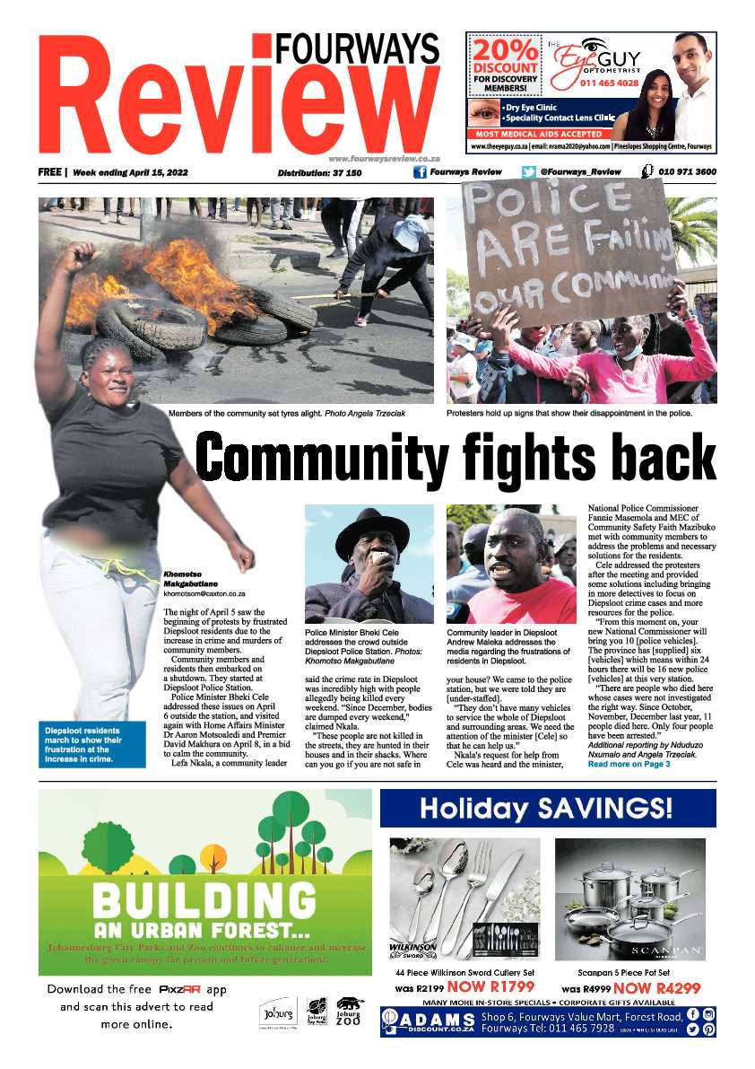 Fourways Review 15 April 2022 page 1