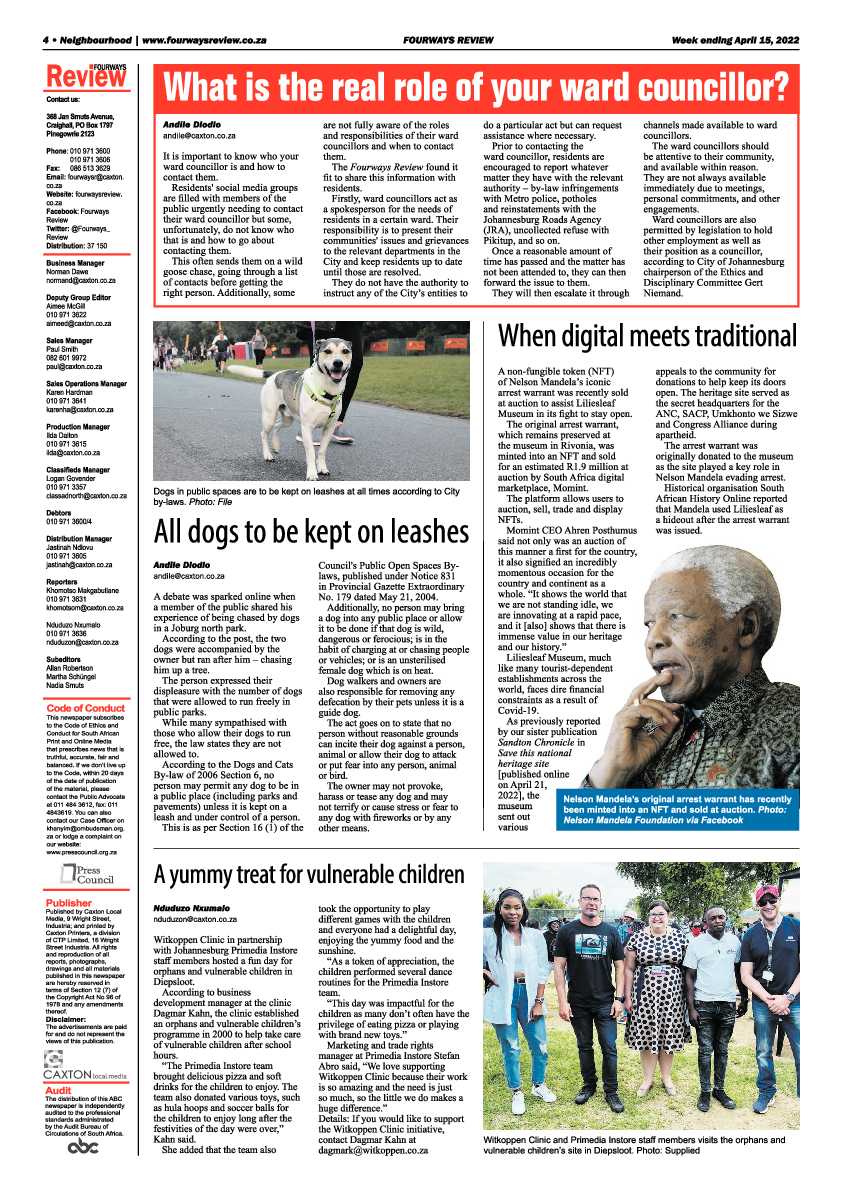 Fourways Review 15 April 2022 page 4