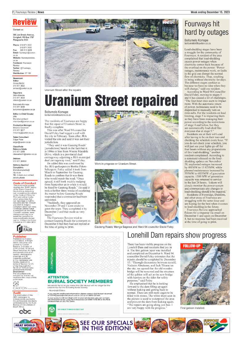 Fourways Review 15 December 2023 page 2