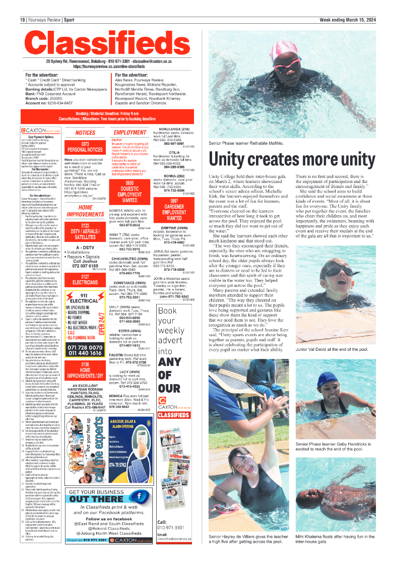 Fourways Review 15 March 2024 page 10