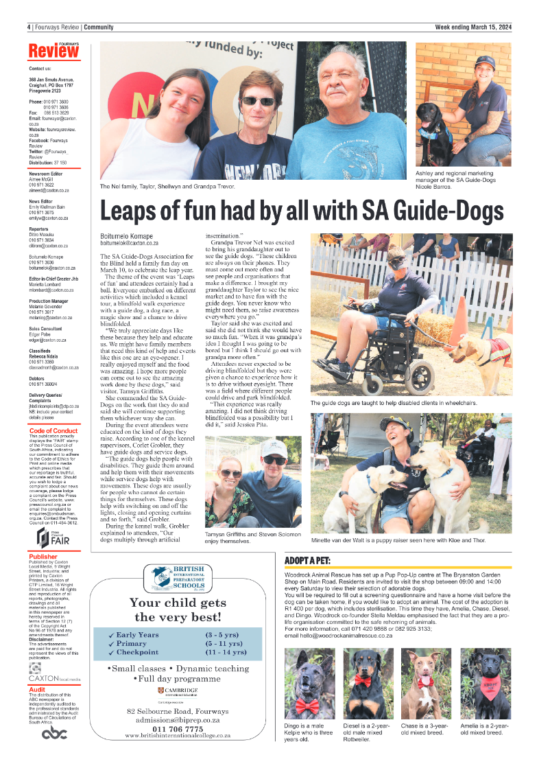 Fourways Review 15 March 2024 page 4
