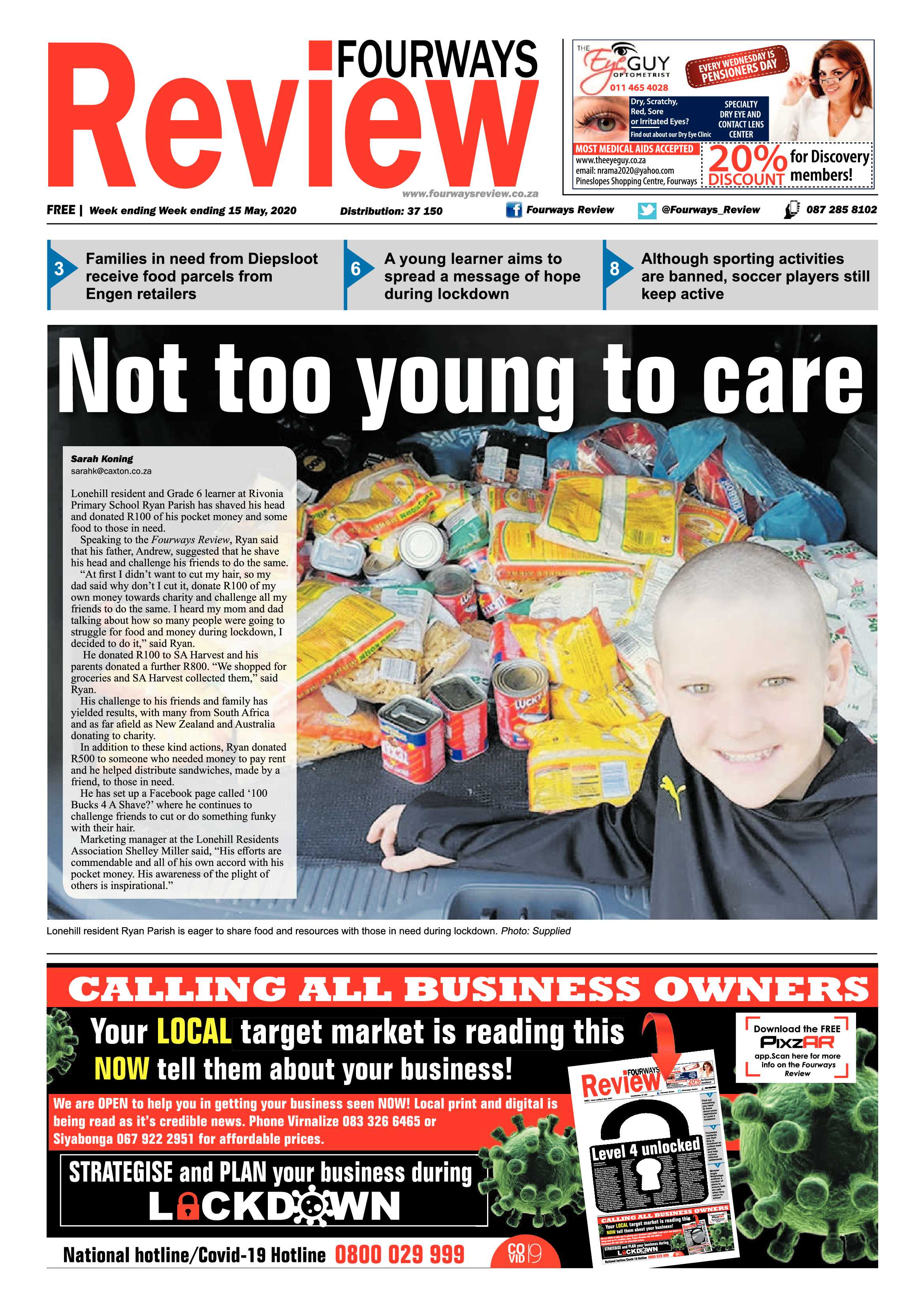 Fourways Review 15 May 2020 page 1