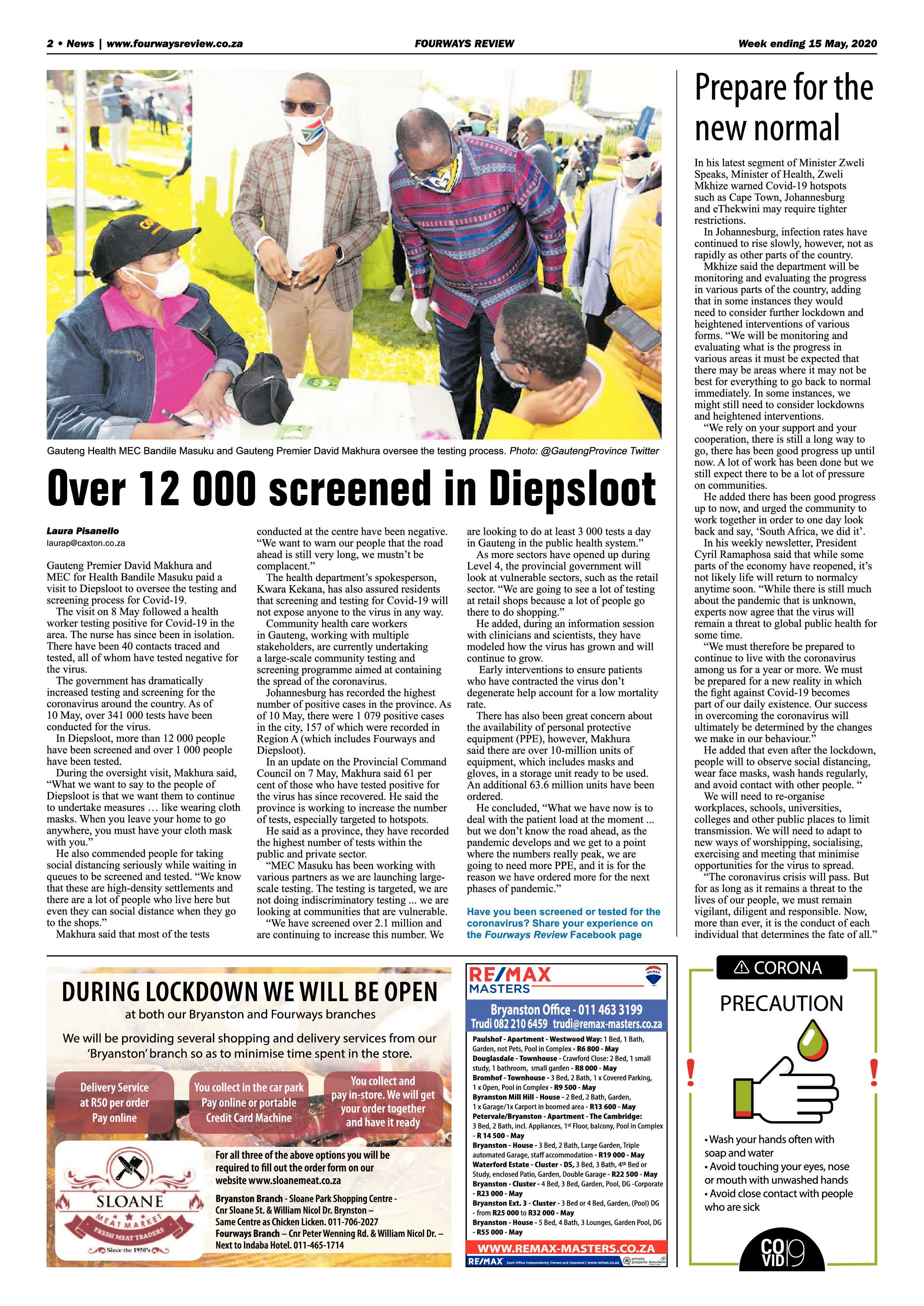 Fourways Review 15 May 2020 page 2