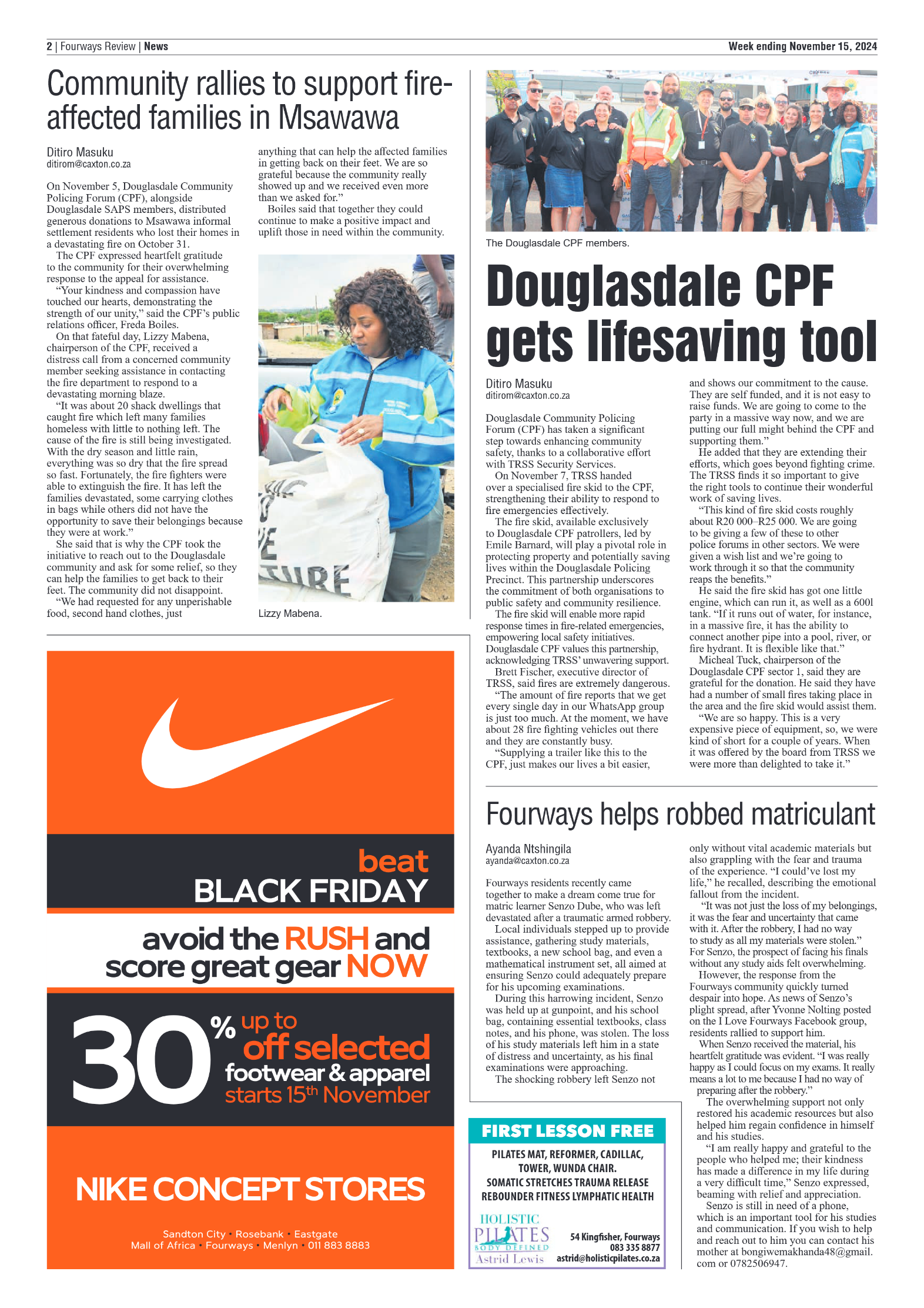 Fourways Review 15 November 2024 page 2