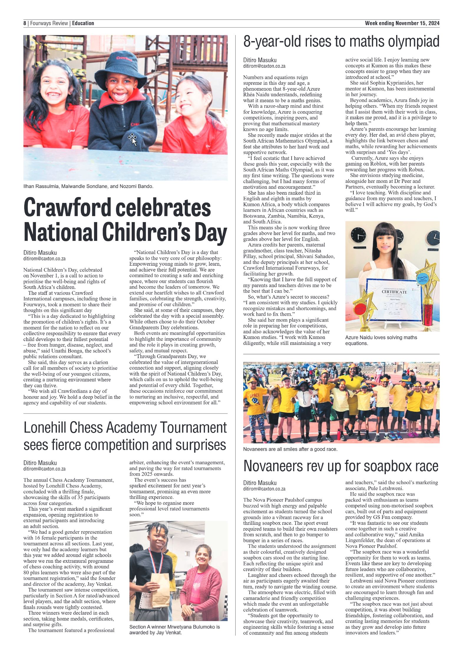 Fourways Review 15 November 2024 page 8