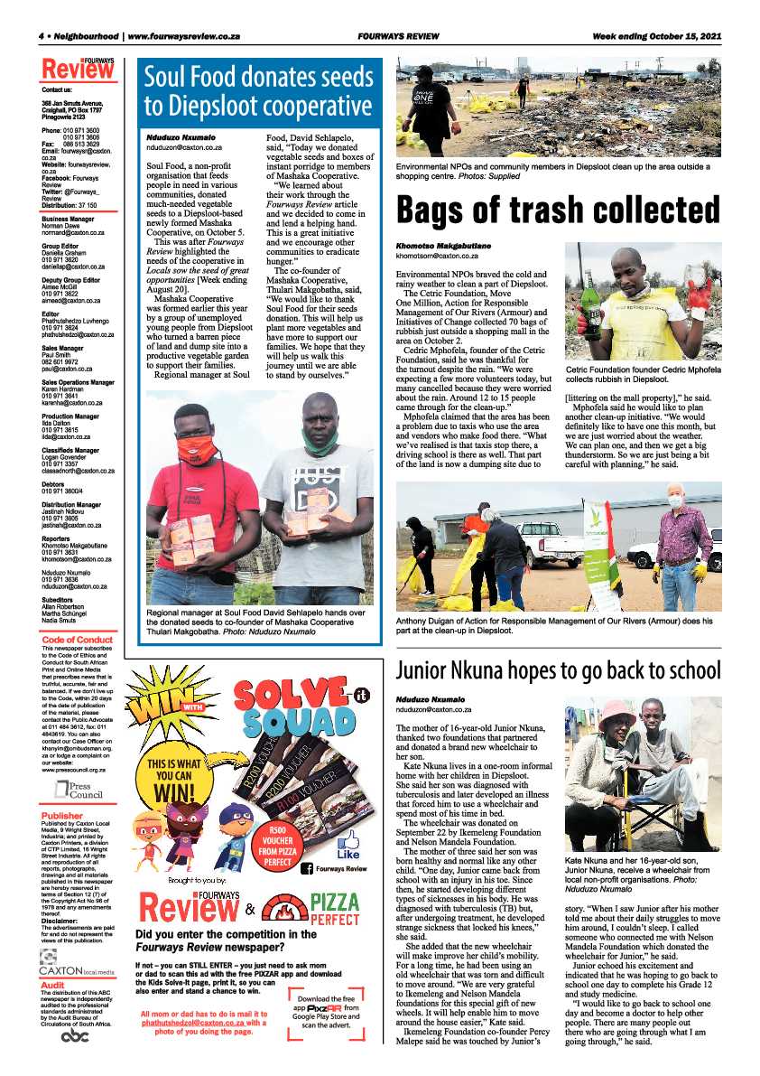 Fourways Review 15 October 2021 page 4