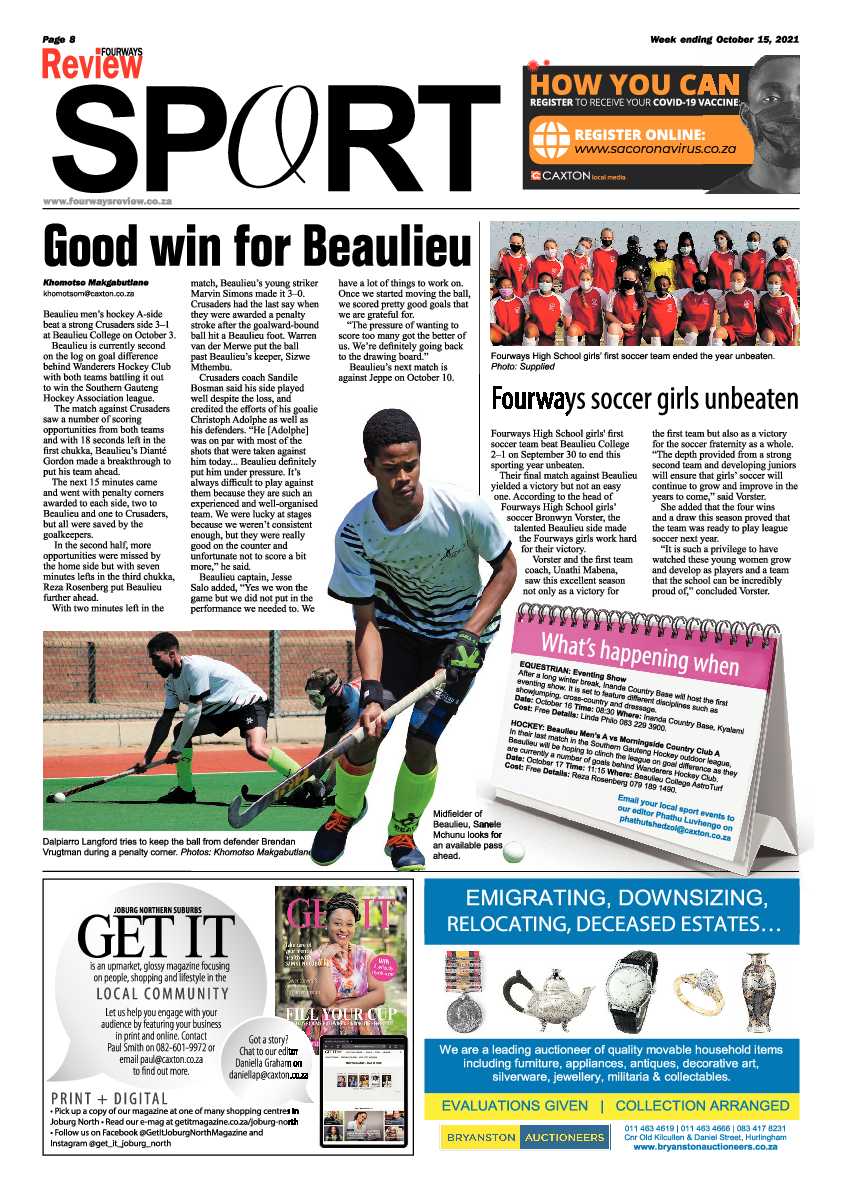 Fourways Review 15 October 2021 page 8