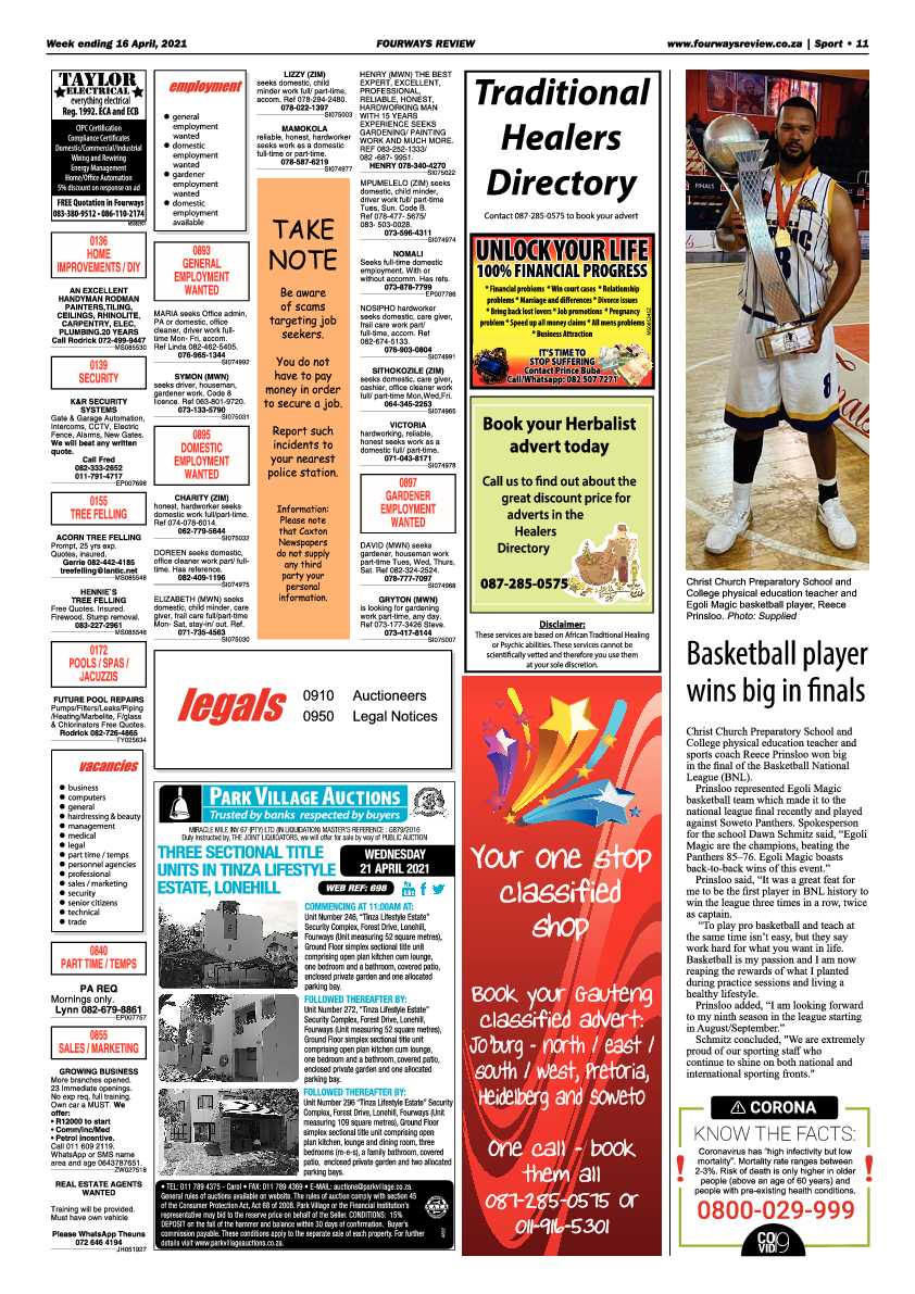 Fourways Review 16 April 2021 page 11