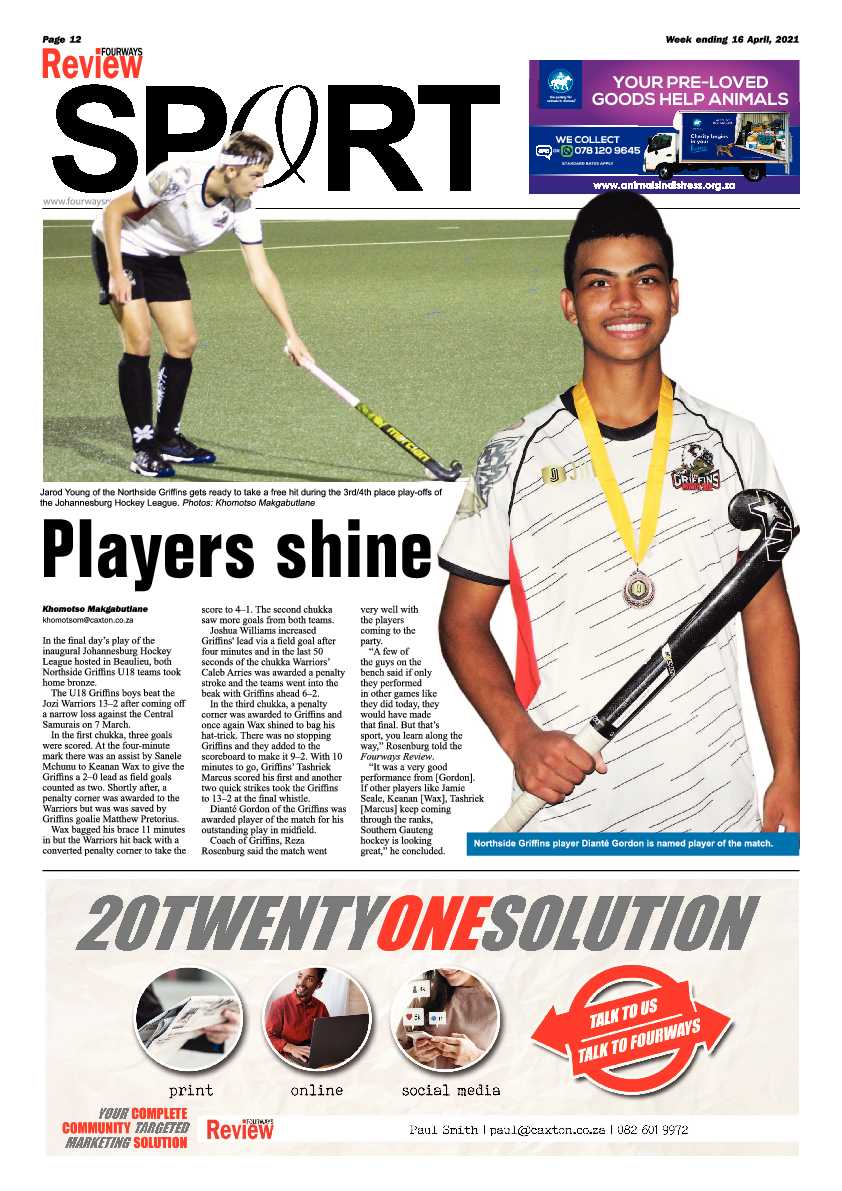 Fourways Review 16 April 2021 page 12