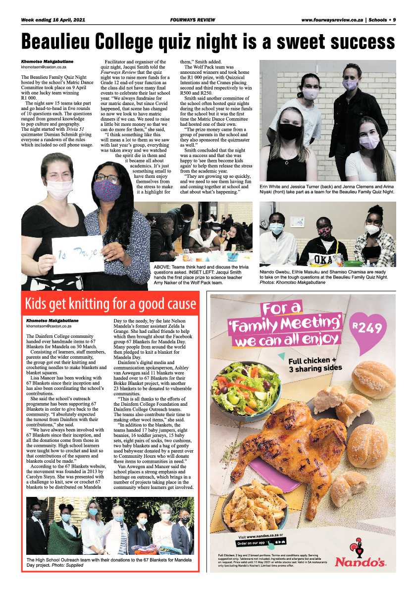 Fourways Review 16 April 2021 page 9