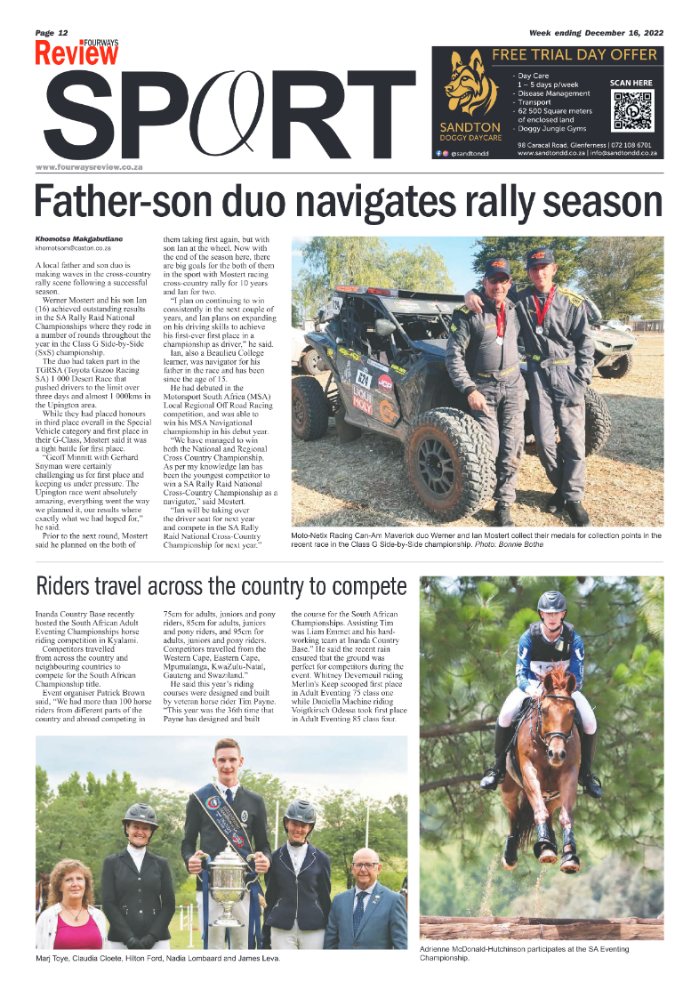 Fourways Review 16 Dec 2022 page 12