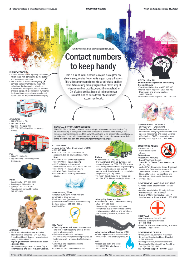 Fourways Review 16 Dec 2022 page 2