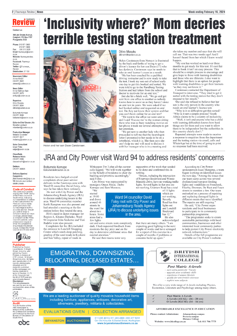 Fourways Review 16 February 2024 page 2