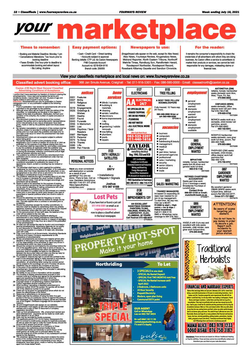 Fourways Review  16 July 2021 page 10