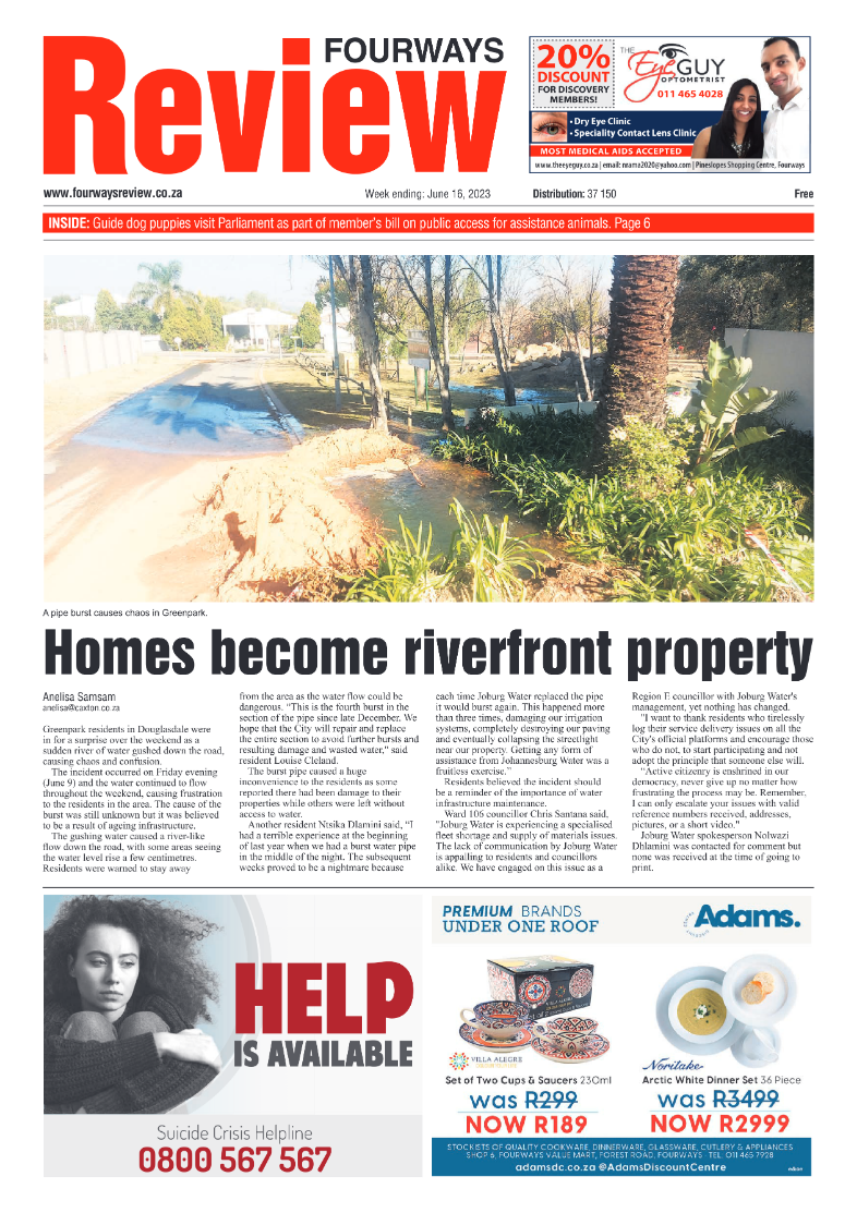Fourways Review 16 June 2023 page 1