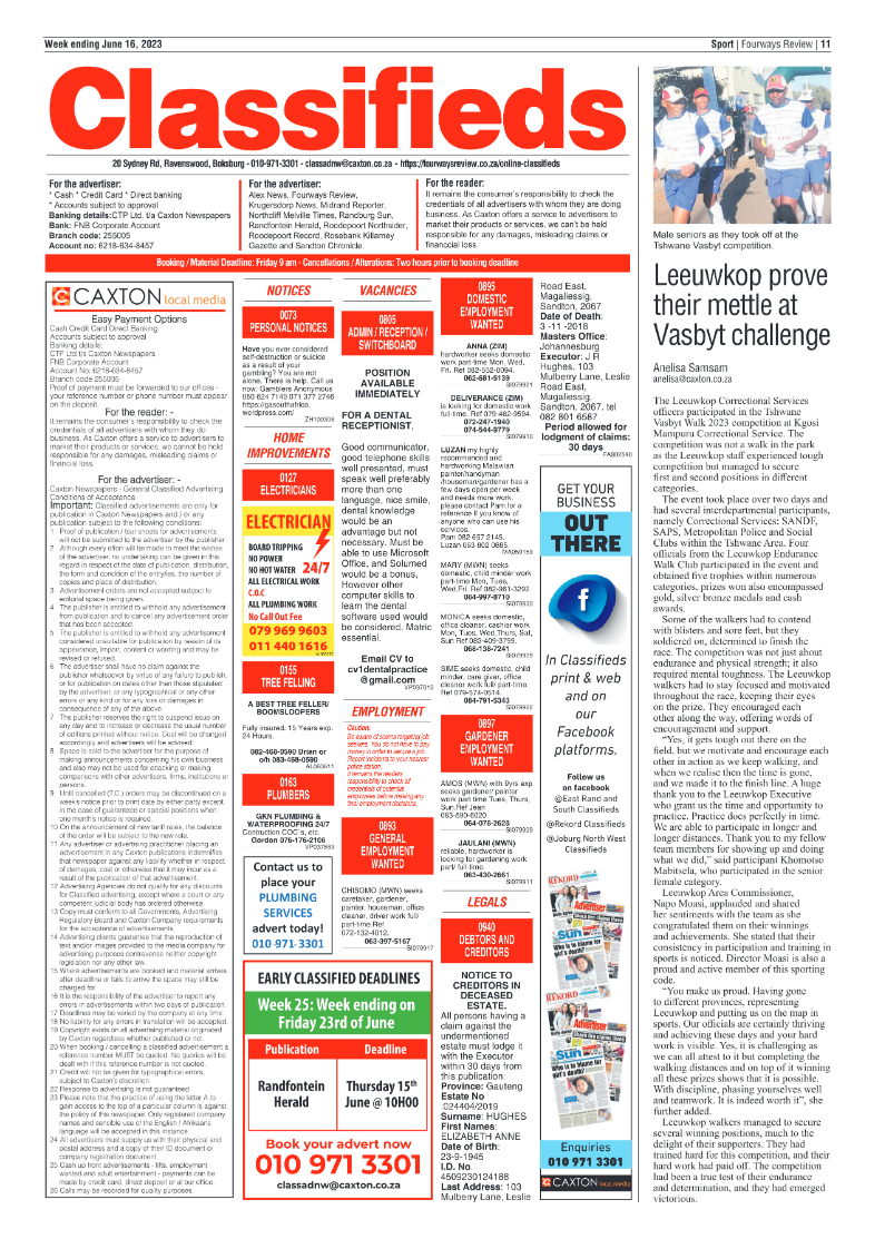 Fourways Review 16 June 2023 page 11