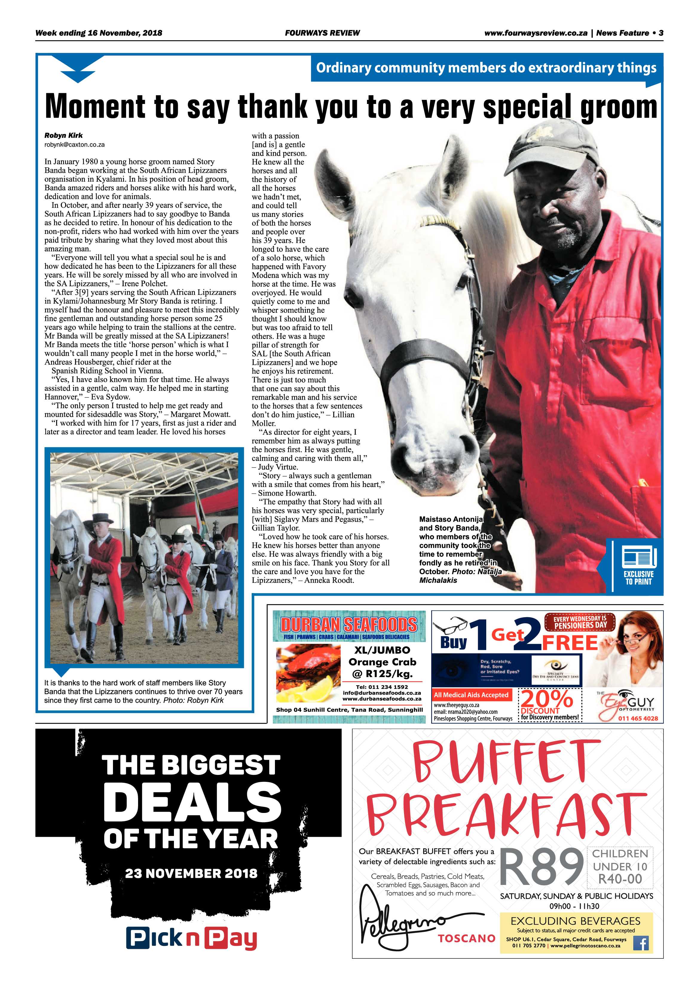 Fourways Review 16 November, 2018 page 3