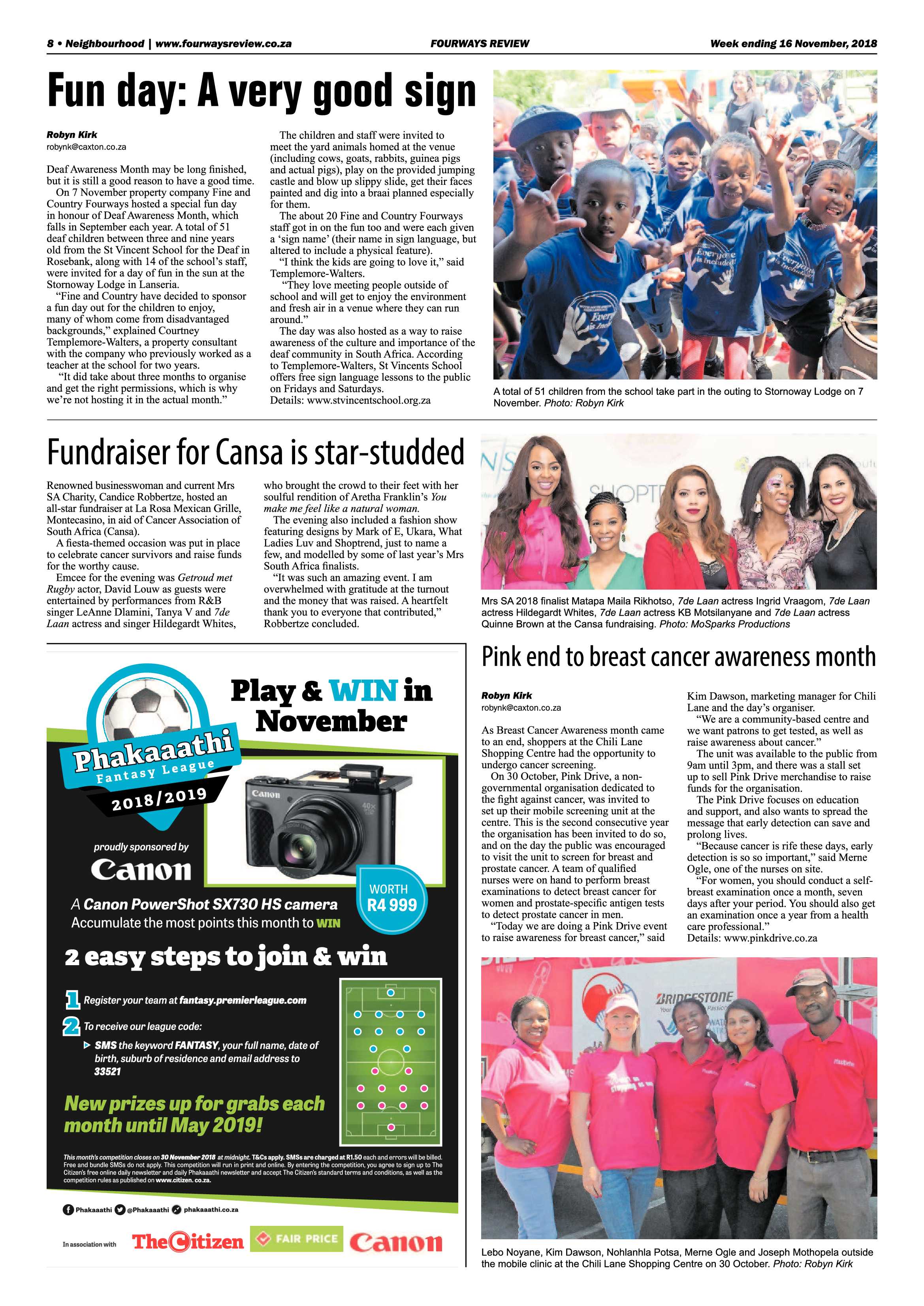 Fourways Review 16 November, 2018 page 8