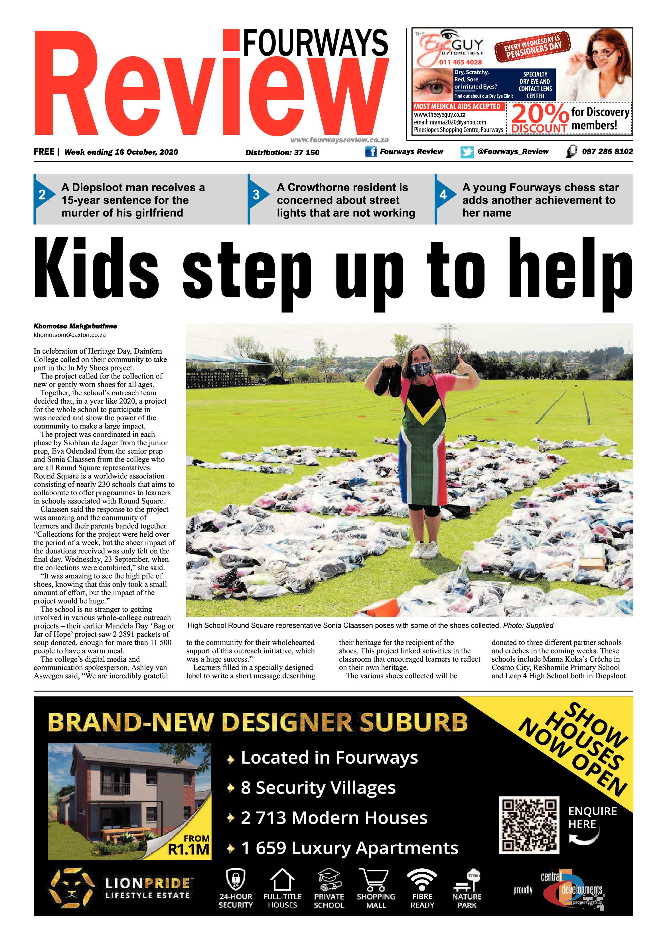 Fourways Review 16 October 2020 page 1