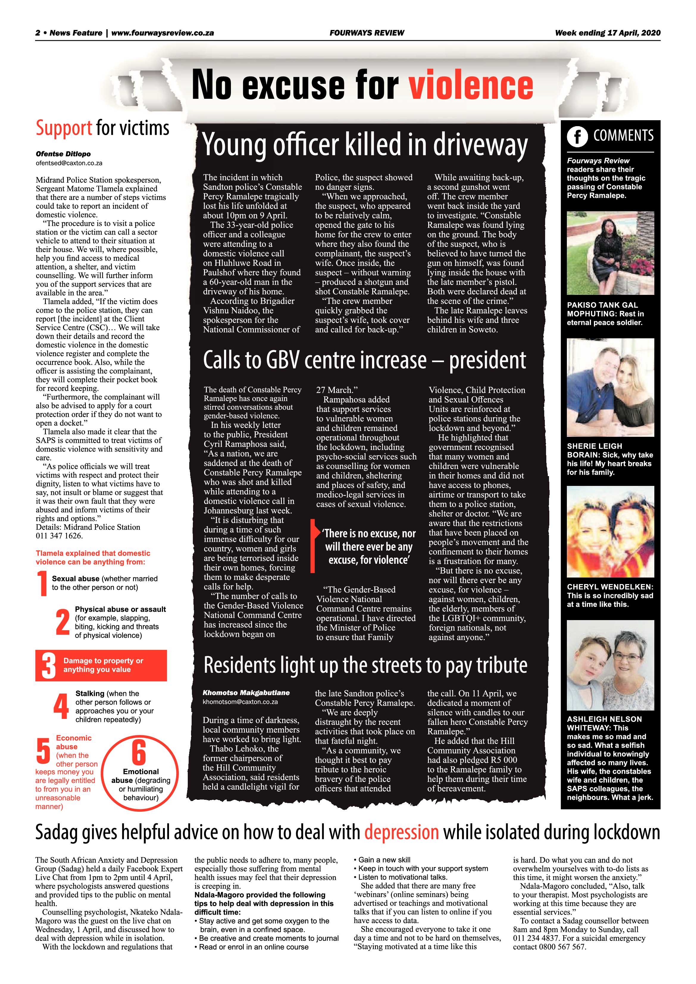 Fourways Reviews 17 April 2020 page 2