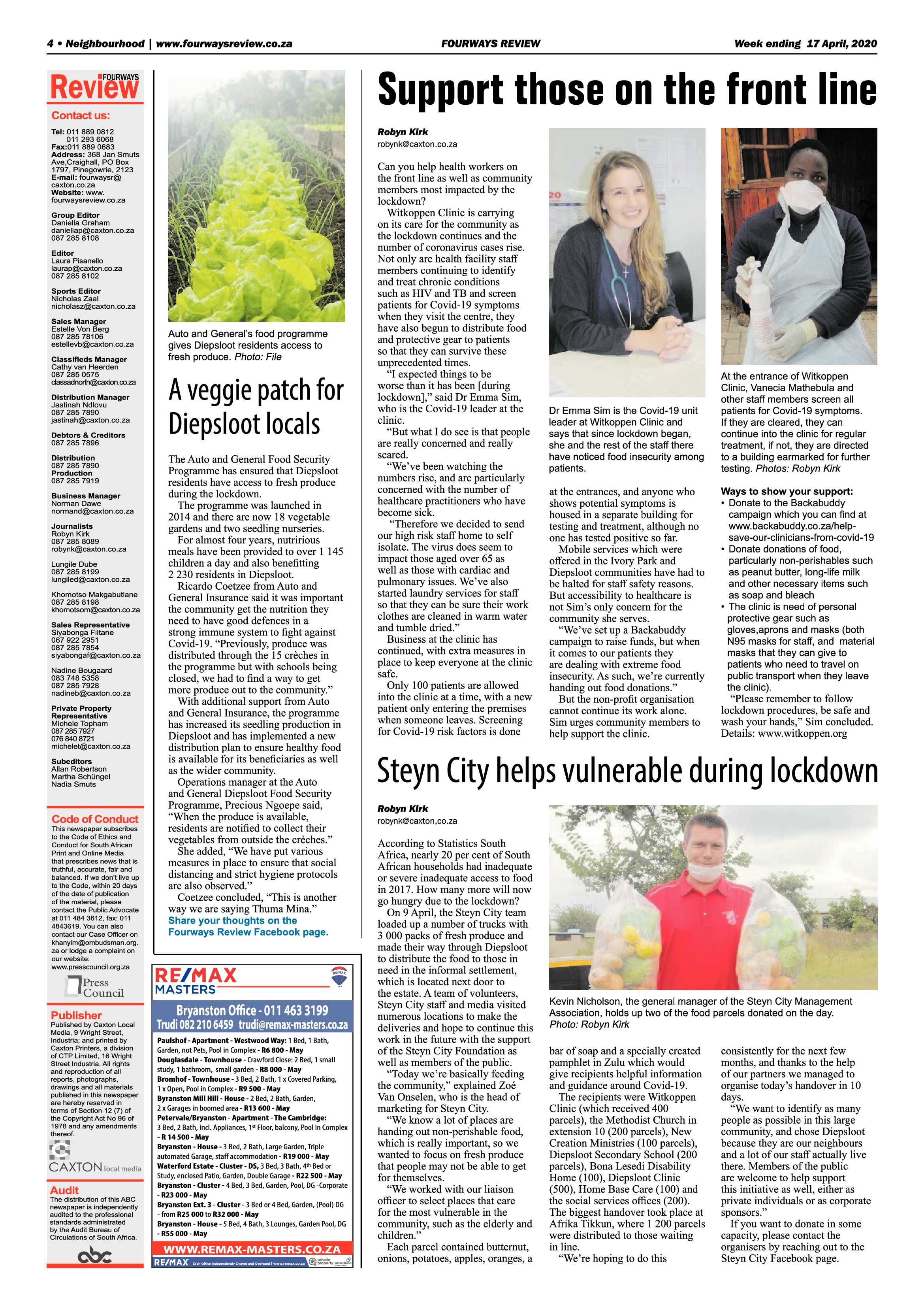Fourways Reviews 17 April 2020 page 4