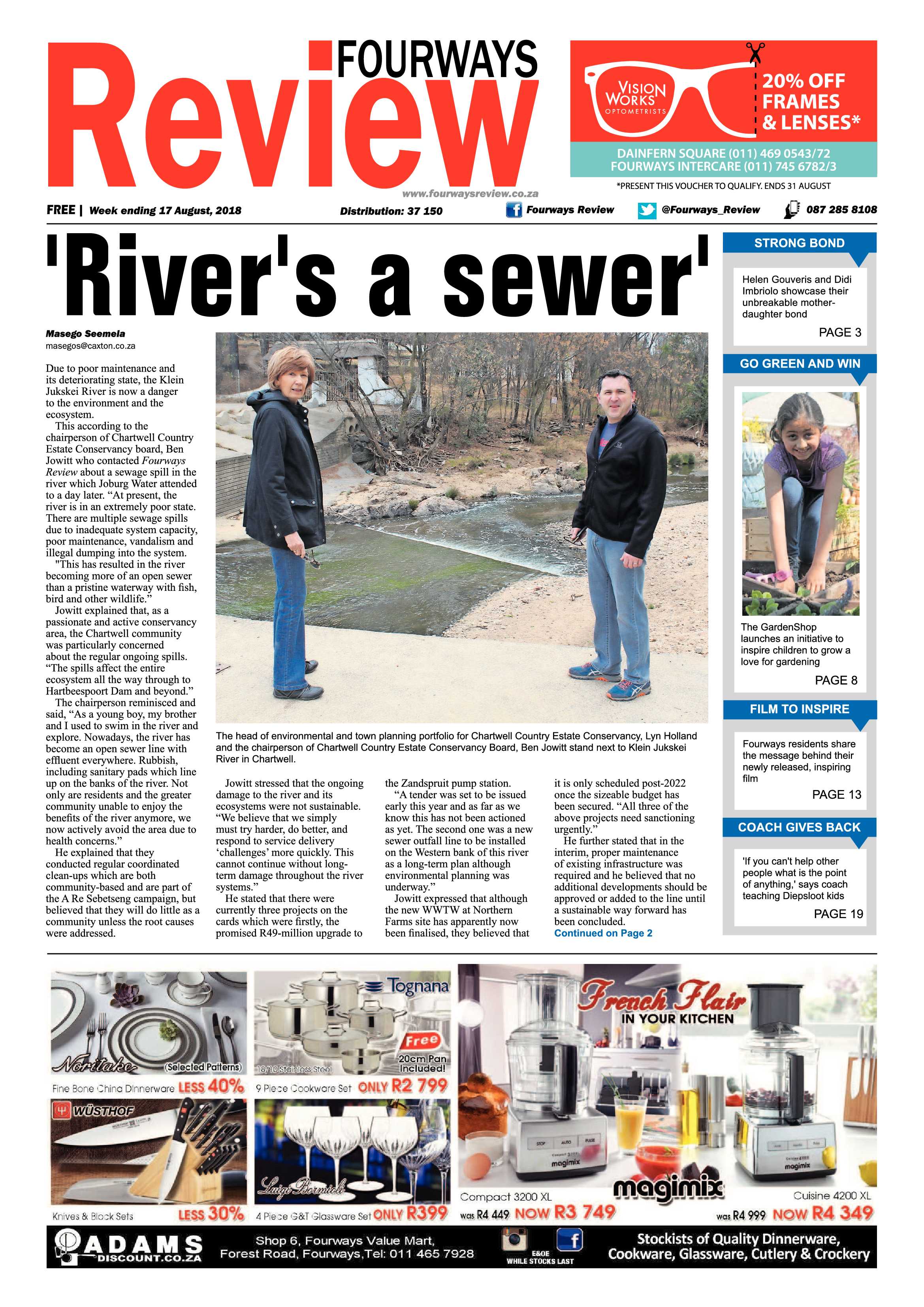 Fourways Review 17 August, 2018 page 1