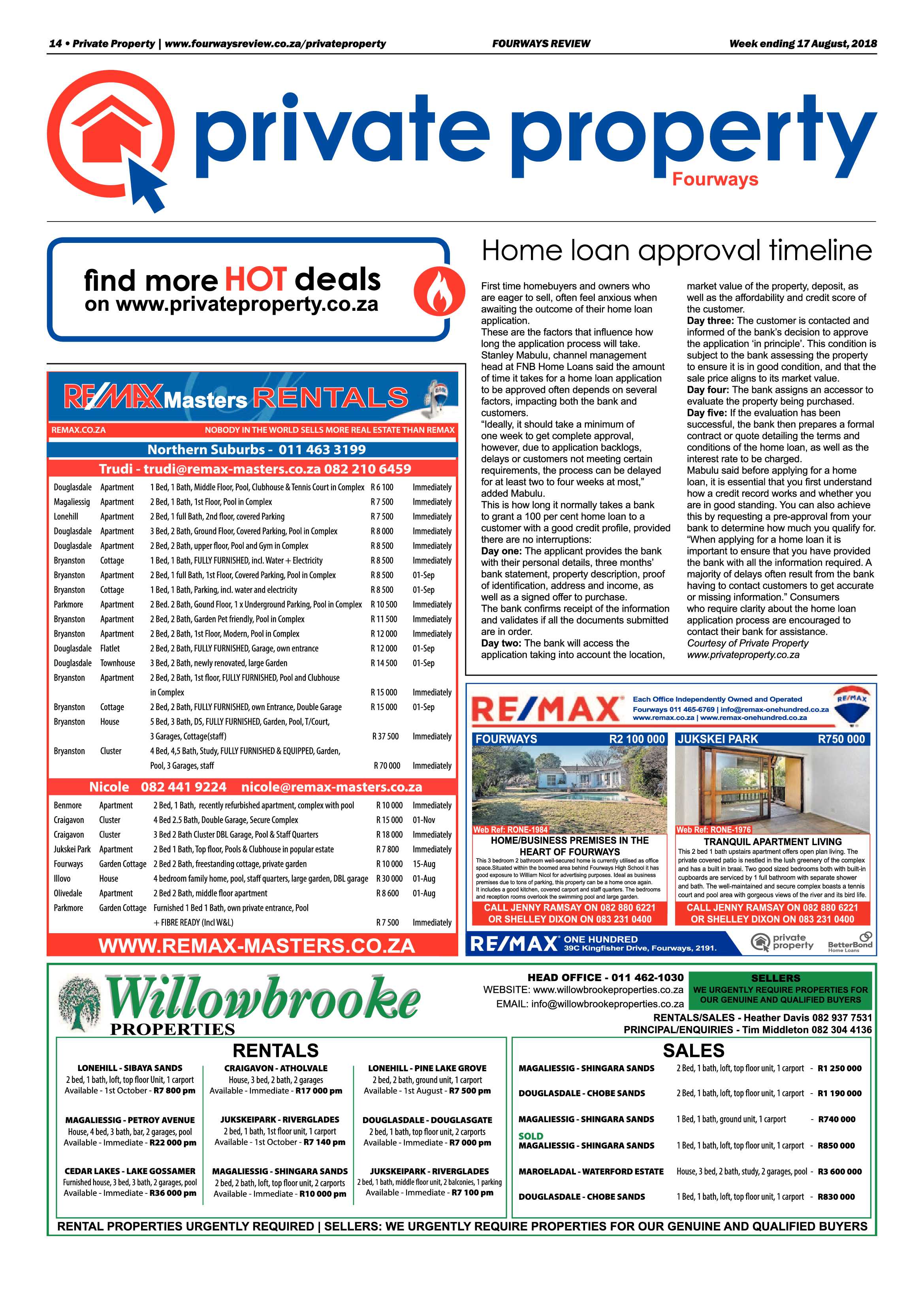Fourways Review 17 August, 2018 page 14