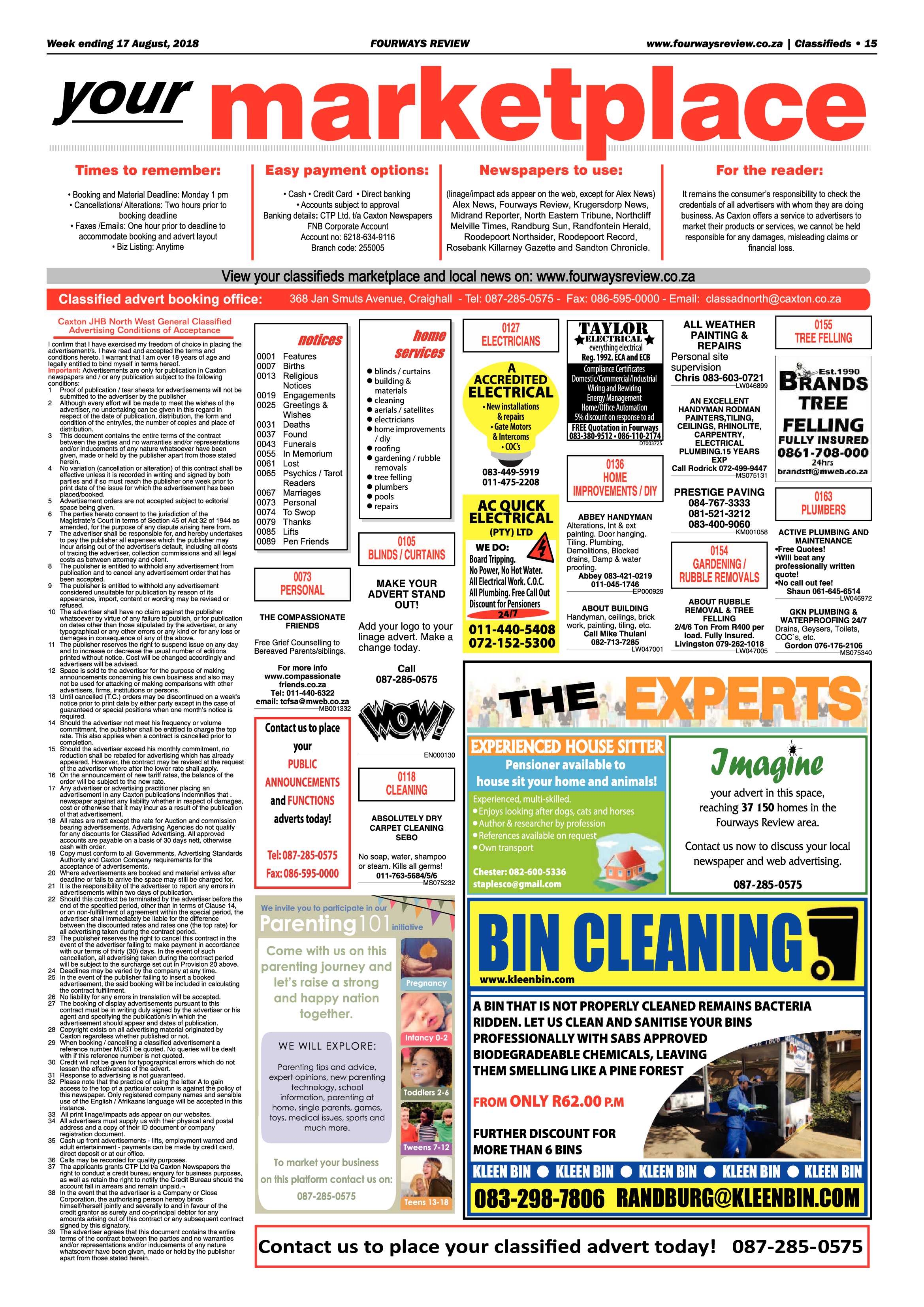 Fourways Review 17 August, 2018 page 15