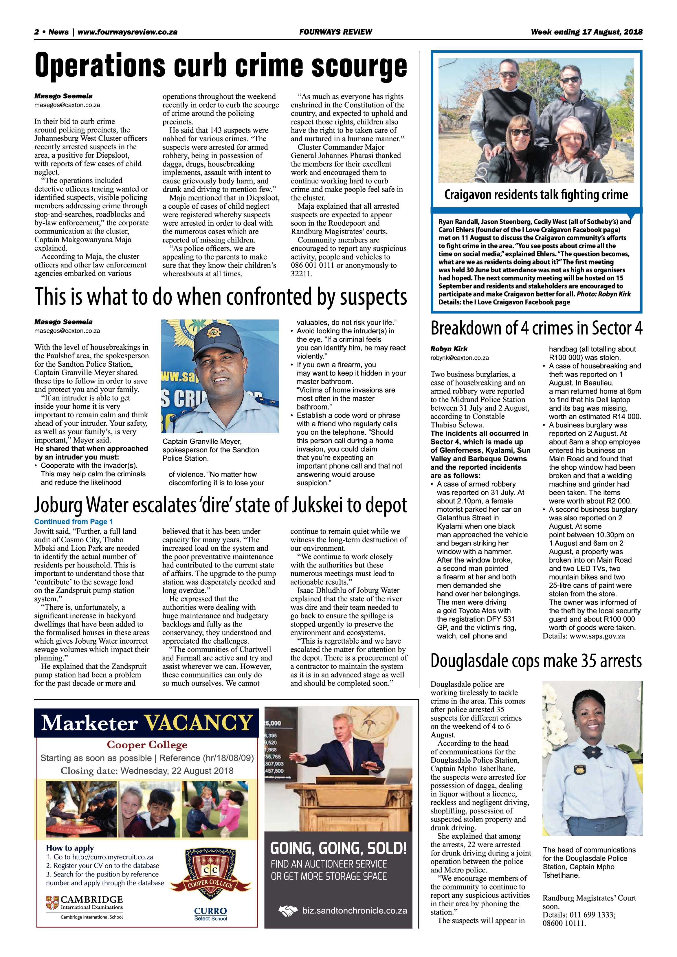 Fourways Review 17 August, 2018 page 2