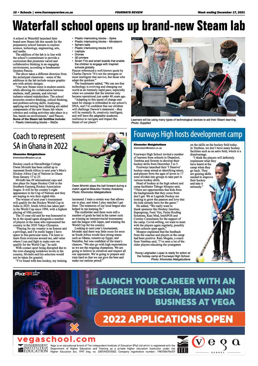 Fourways Review 17 December 2021 page 10