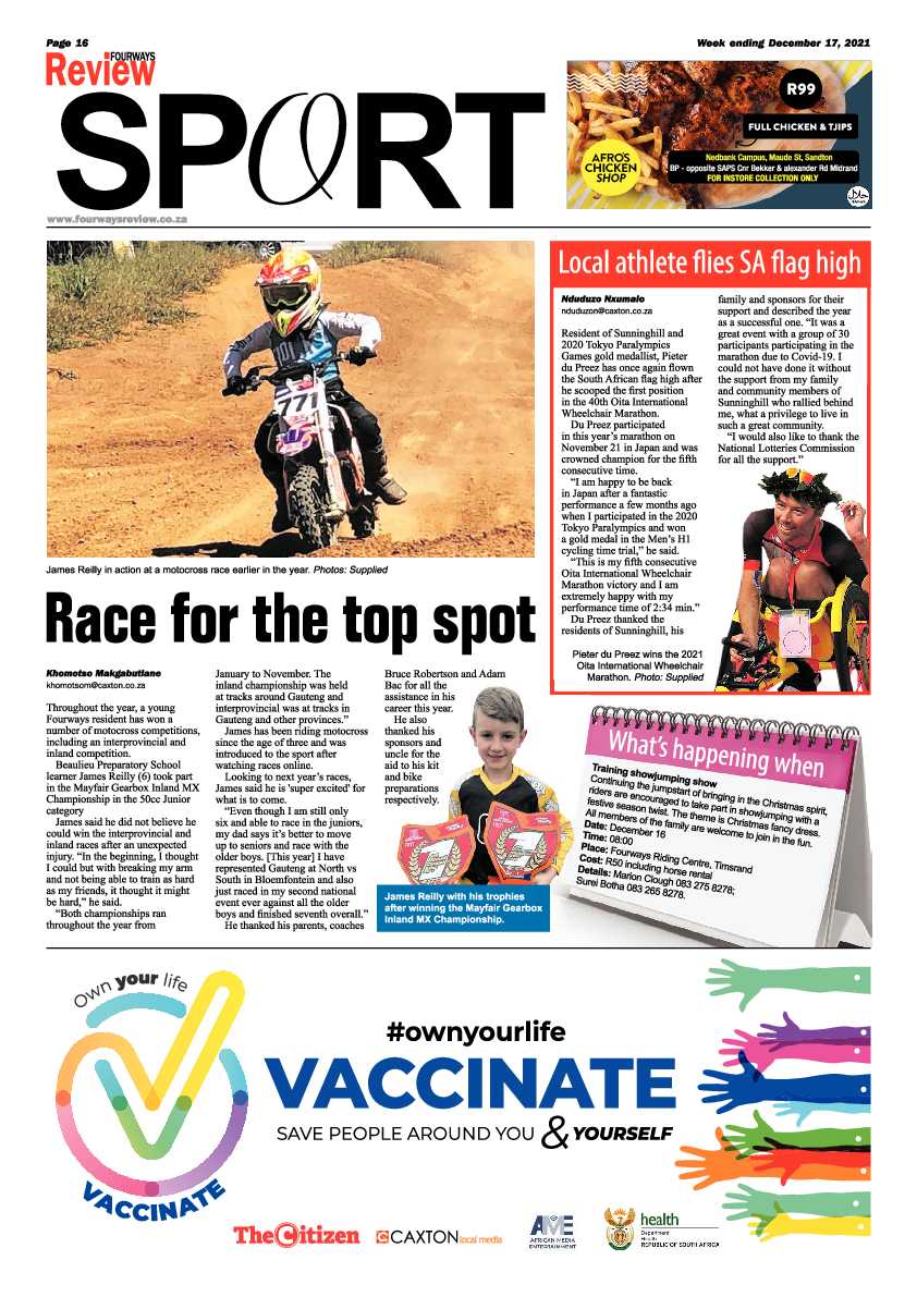 Fourways Review 17 December 2021 page 16