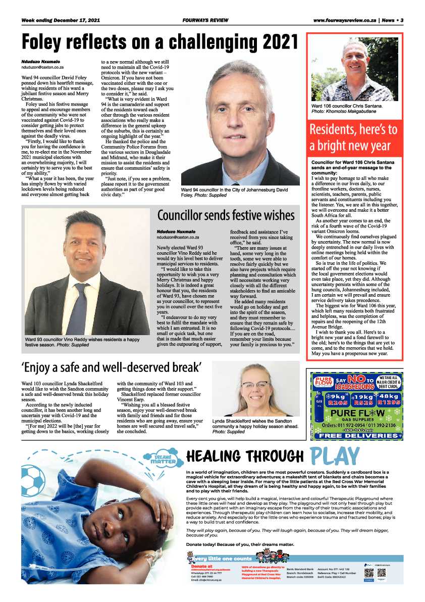 Fourways Review 17 December 2021 page 3