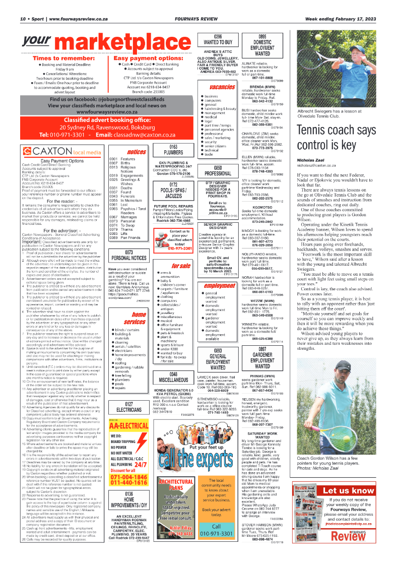 Fourways Review 17 Feb 2023 page 10