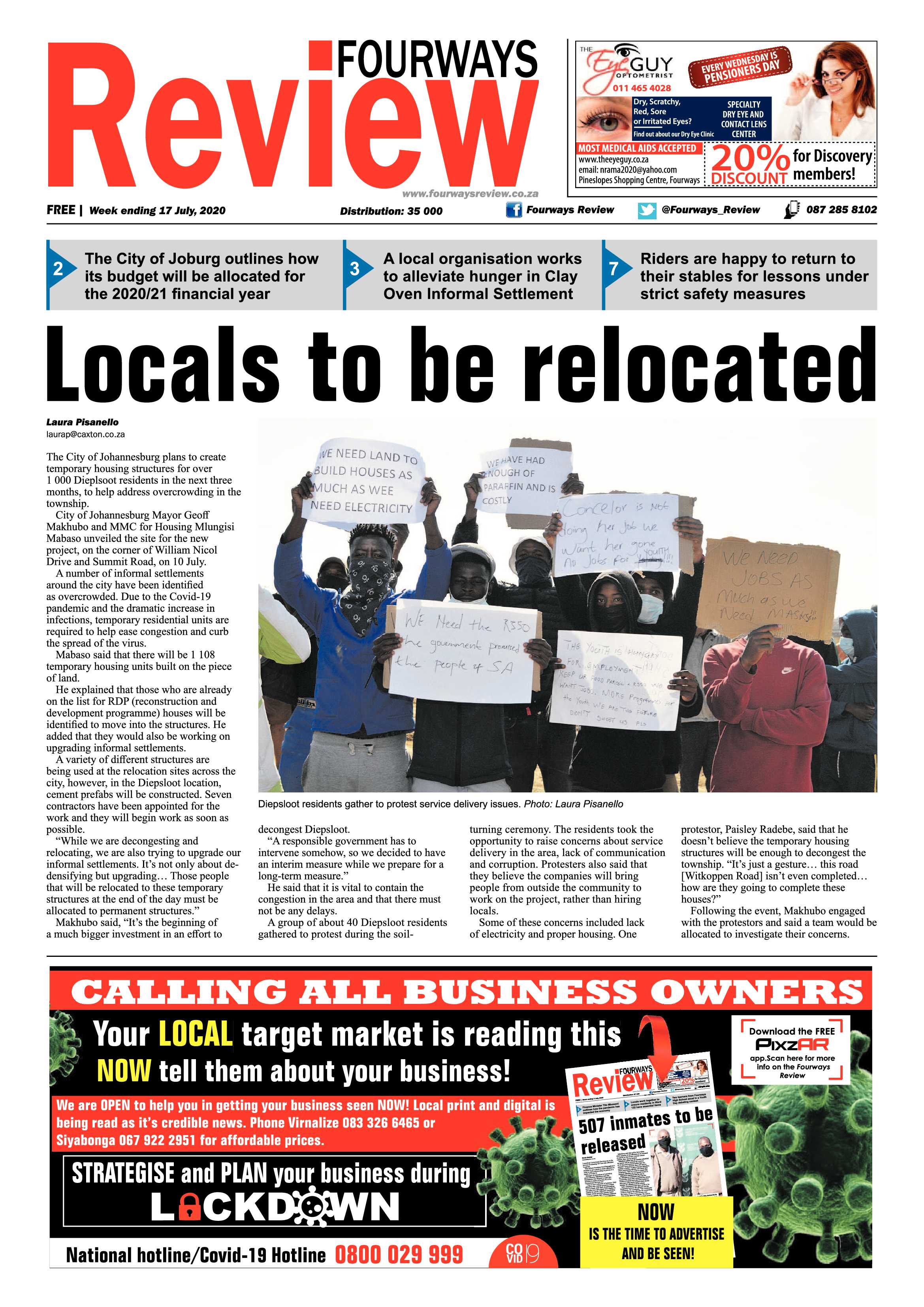 Fourways Review 17 July 2020 page 1