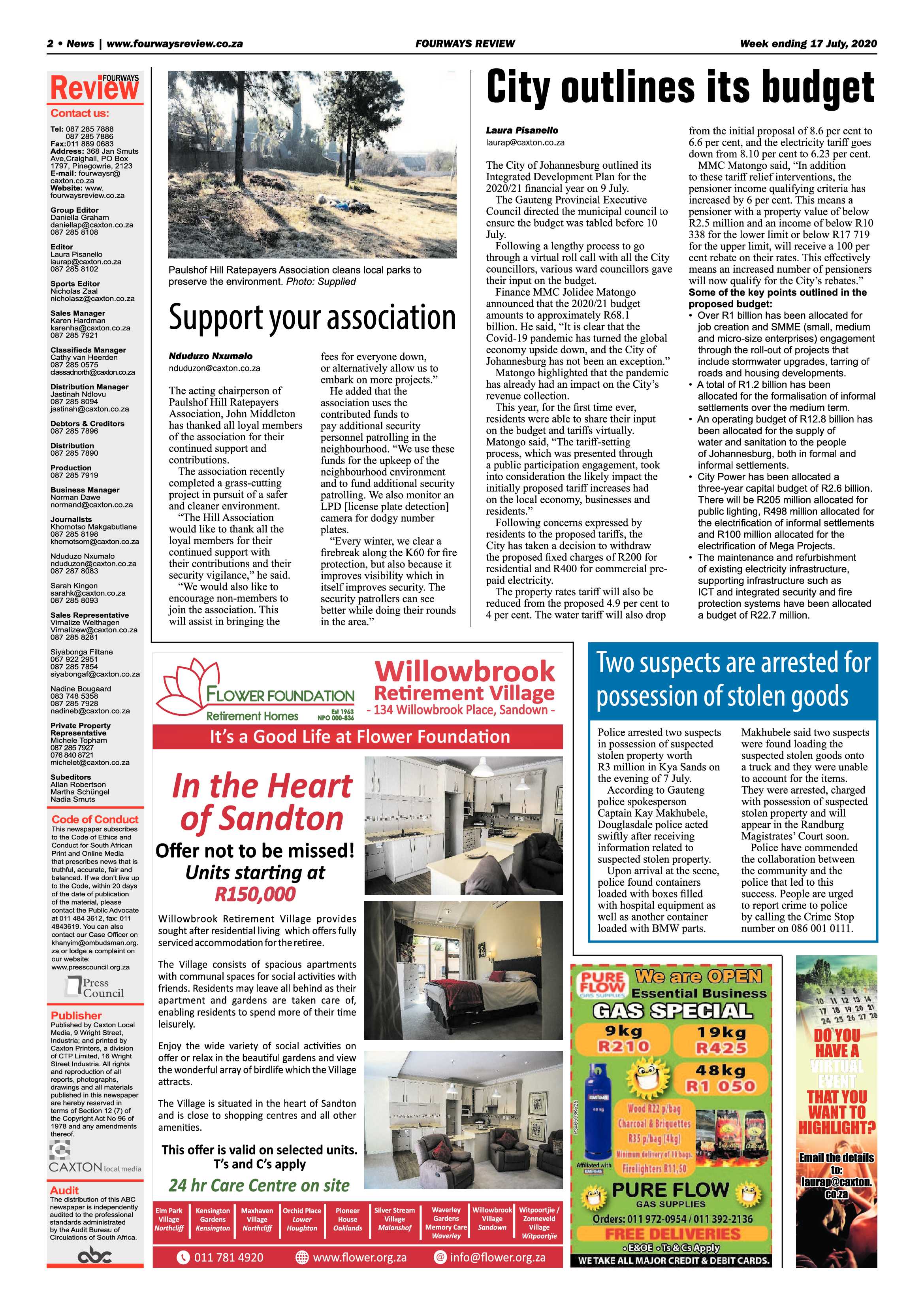 Fourways Review 17 July 2020 page 2