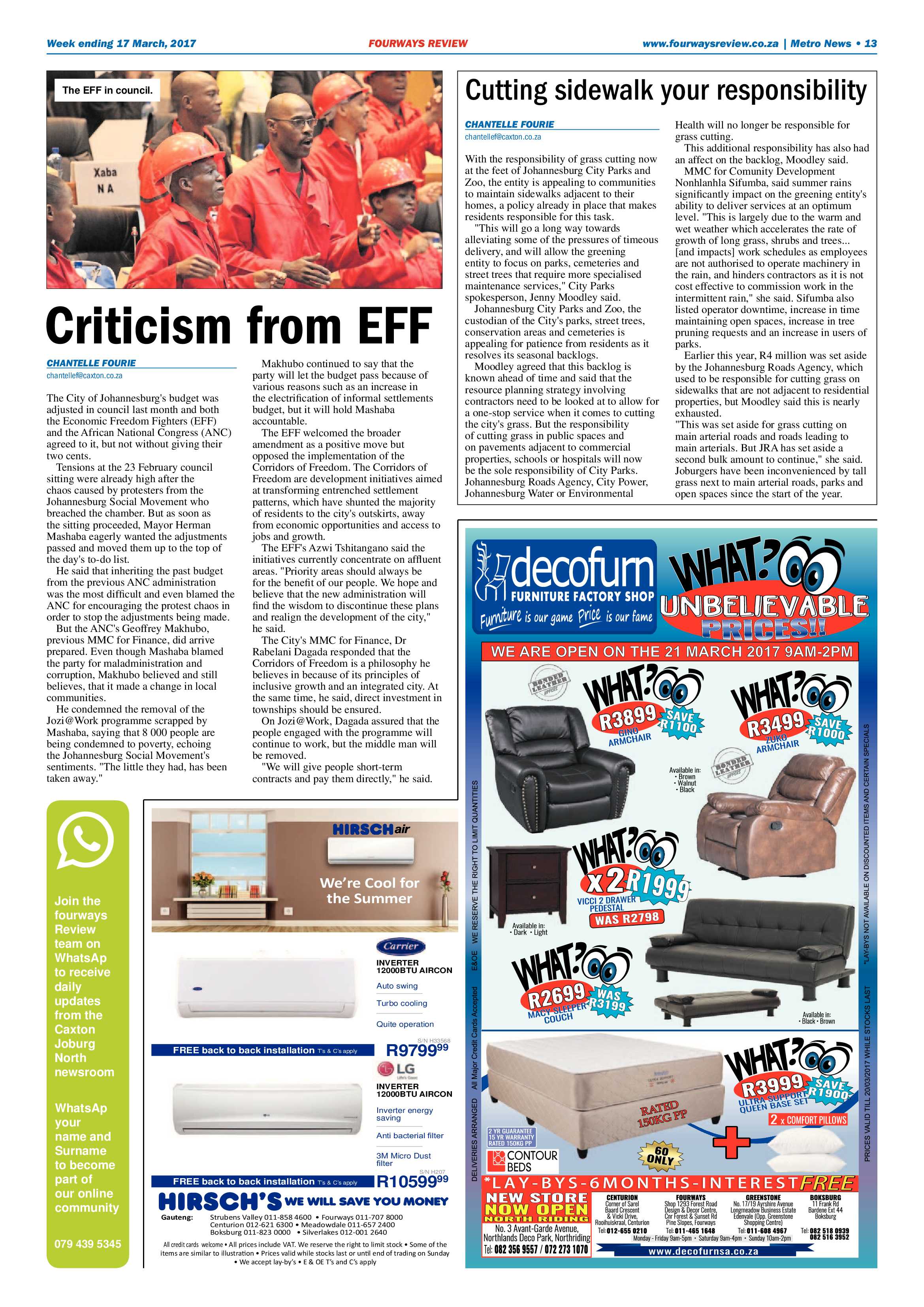 Fourways Review 17 March 2017 page 13