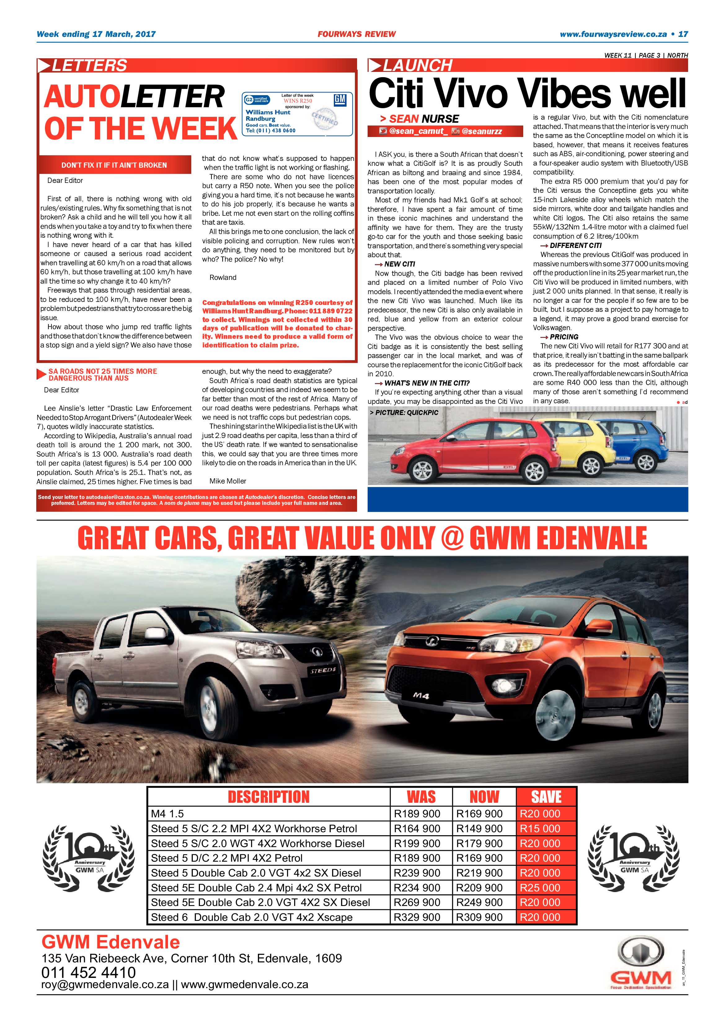 Fourways Review 17 March 2017 page 17