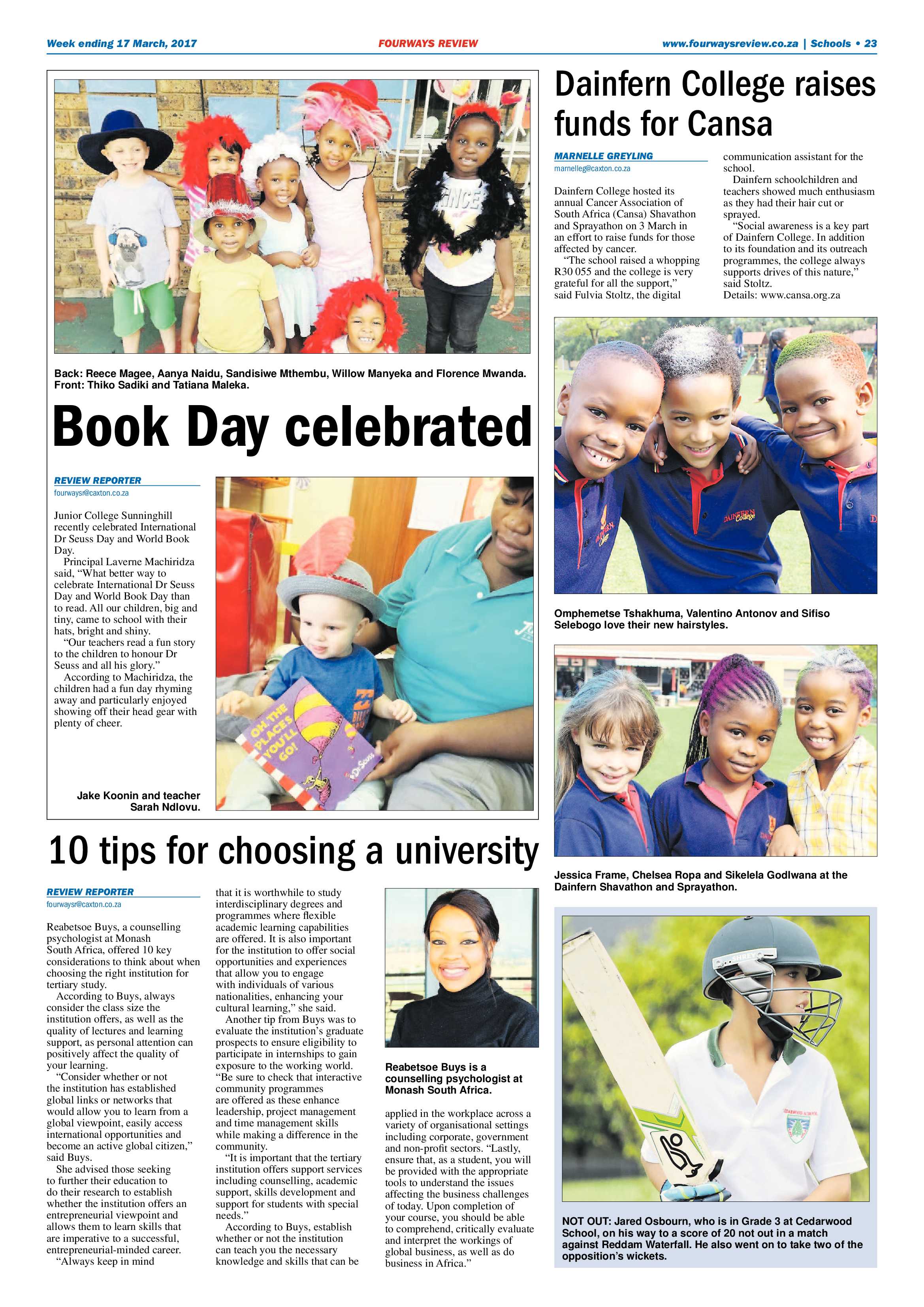 Fourways Review 17 March 2017 page 23