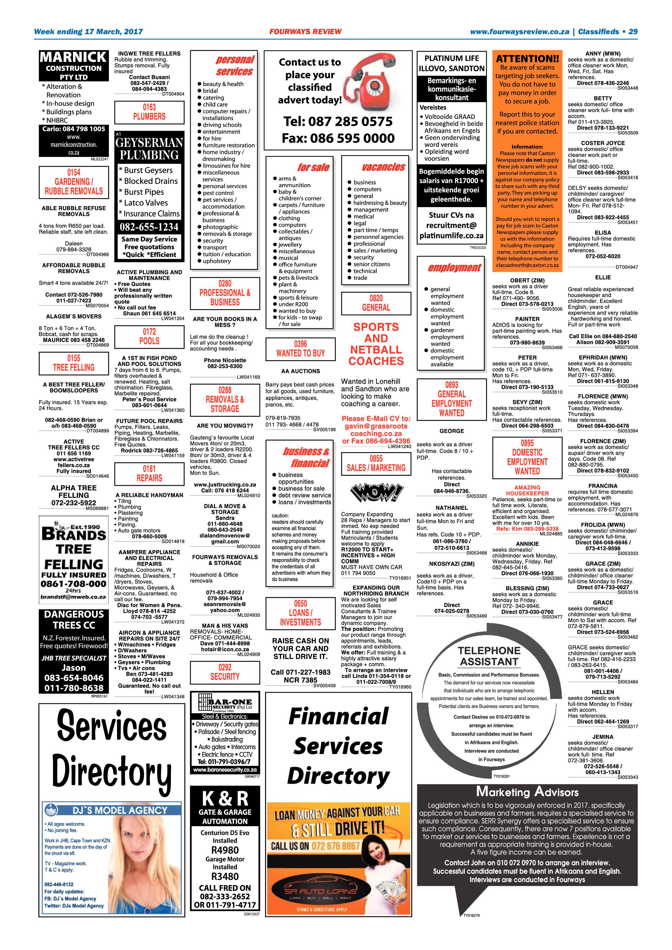 Fourways Review 17 March 2017 page 29