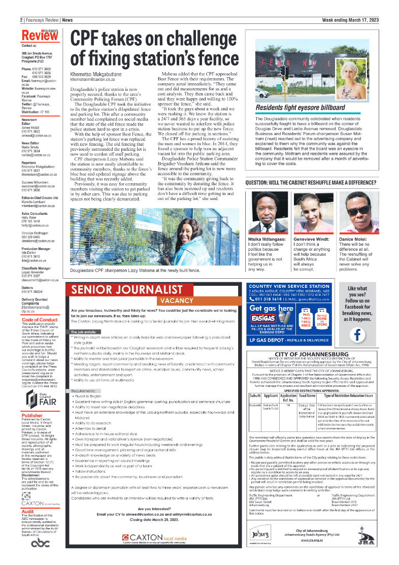 Fourways Review 17 March 2023 page 2