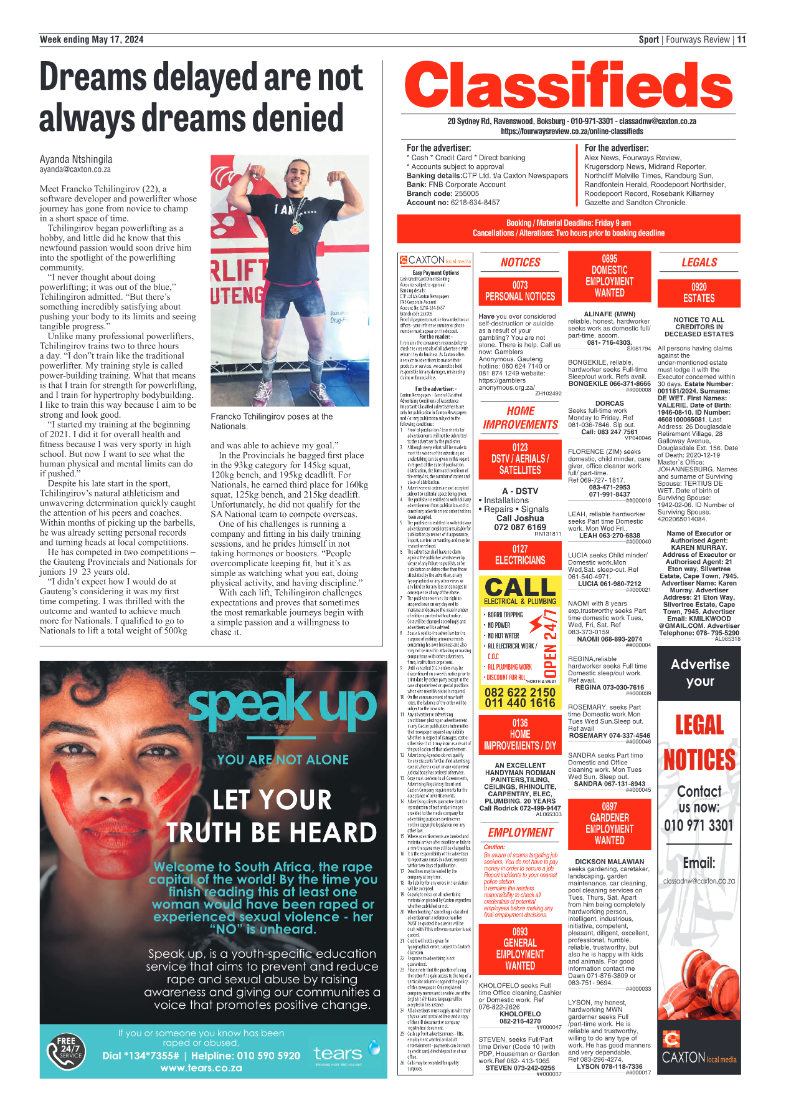 Fourways Review 17 May 2024 page 11