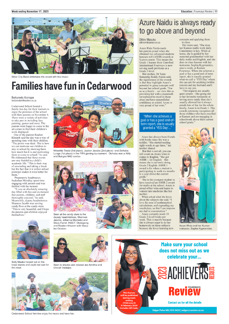 Fourways Review 17 November 2023 page 11