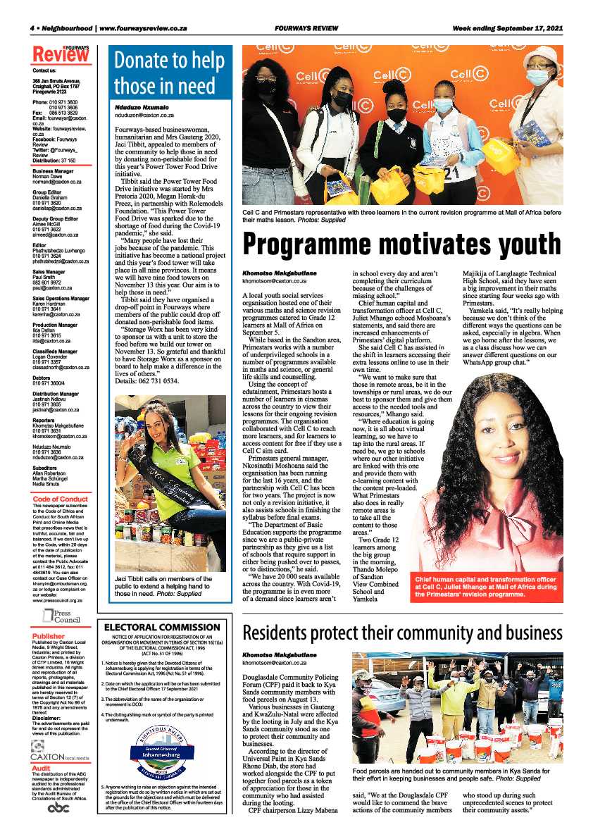 Fourways Review 17 September 2021 page 4