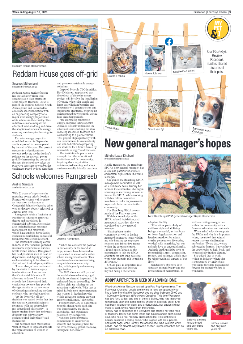 Fourways Review 18 August 2023 page 9