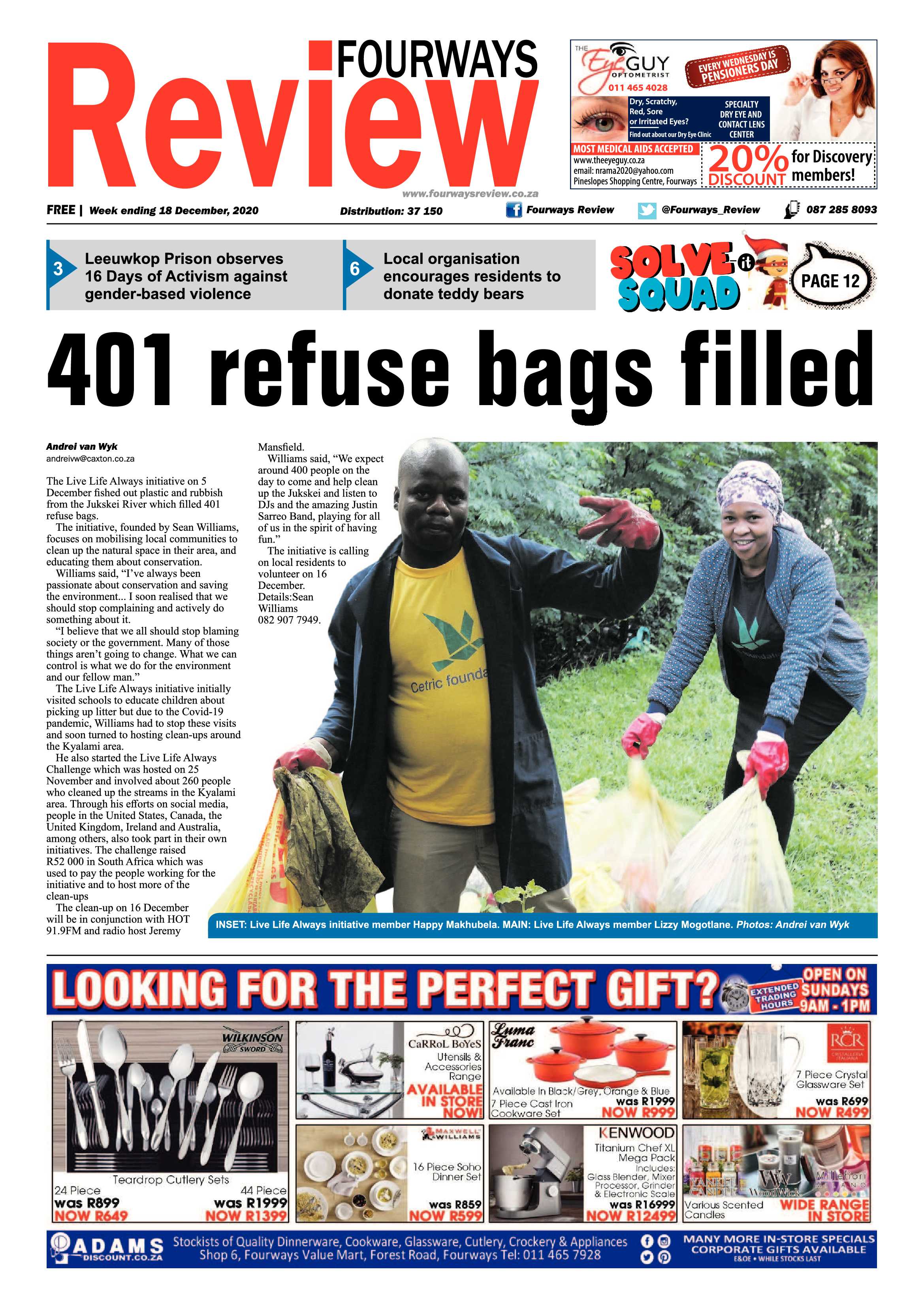 Fourways Review 18 December 2020 page 1
