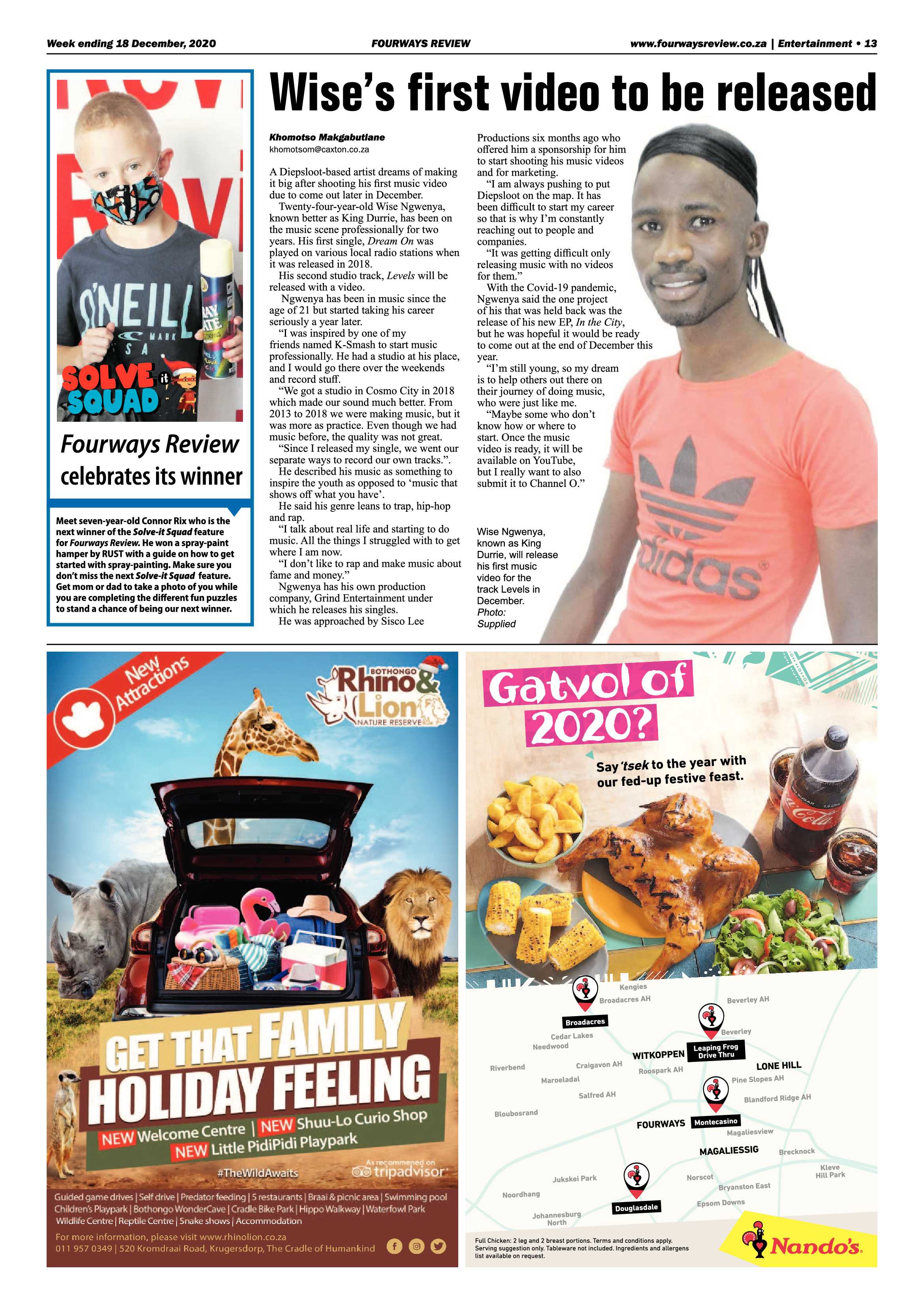 Fourways Review 18 December 2020 page 13