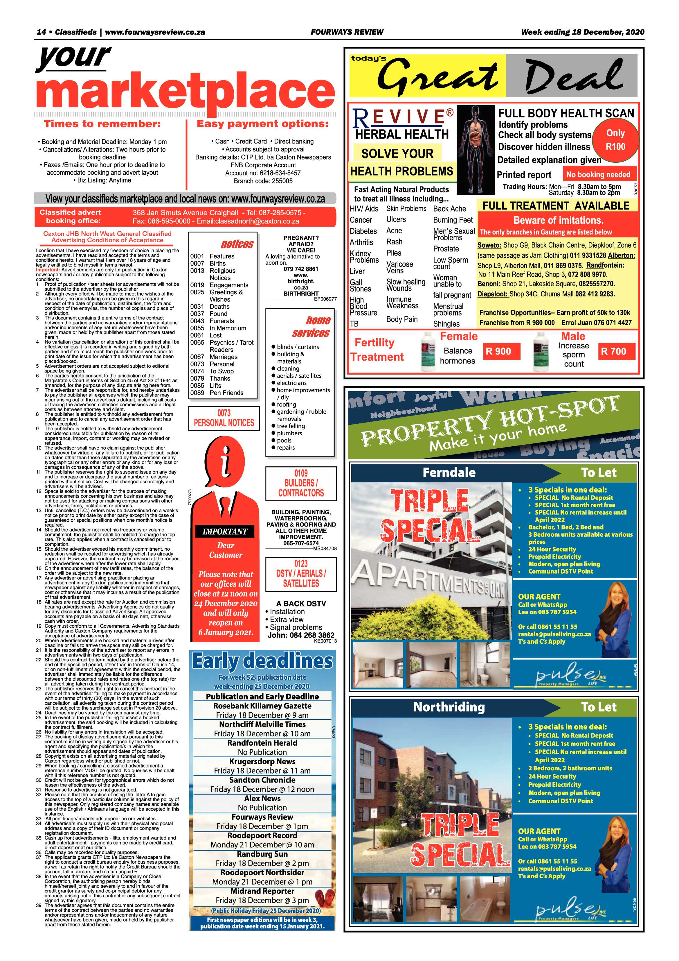 Fourways Review 18 December 2020 page 14